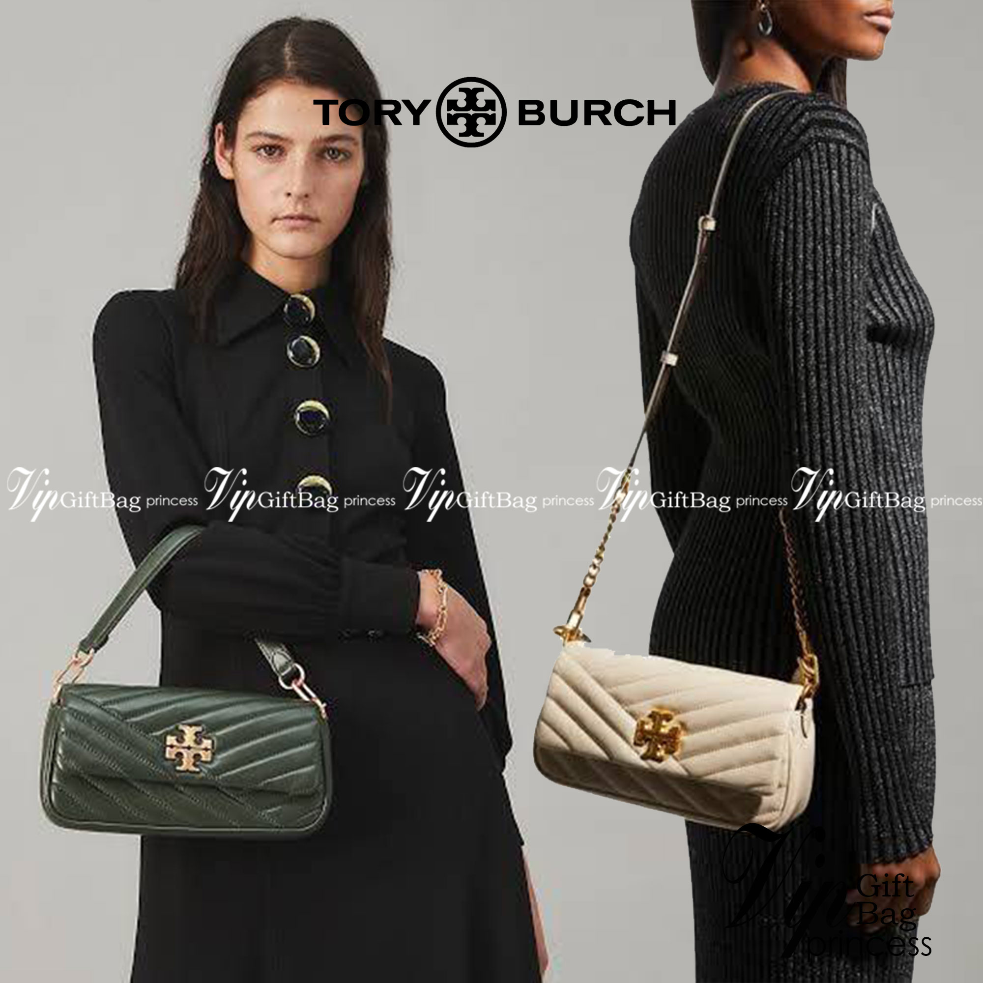 สีออกใหม่ แถมหายากด้วยค่าา! TORY BURCH KIRA CHEVRON SMALL FLAP SHOULDER BAG พร้อมส่งที่ไทย จำนวนจำกัดค่ะ! ✔️กระเป๋าคล้องไหล่หรือสะพายข้างได้ เปลี่ยนลุคดูไม่จำเจ 🔺หนังแกะแท้ ซึ่งจะคุณภาพดี เงา นิ่ม และราคาสูงกว่าหนังวัวนะคะ!