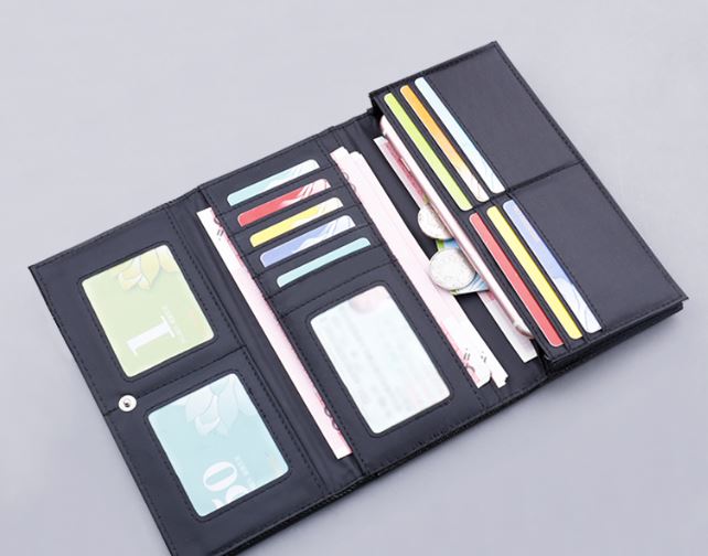 กระเป๋าสตางค์ยีนส์ ใบยาว แบบเท่ ๆ กระเป๋าเงินผู้ชาย วัยรุ่น ผ้ายีนส์ แบบสวย สีดำ และ สีน้ำเงิน 559042