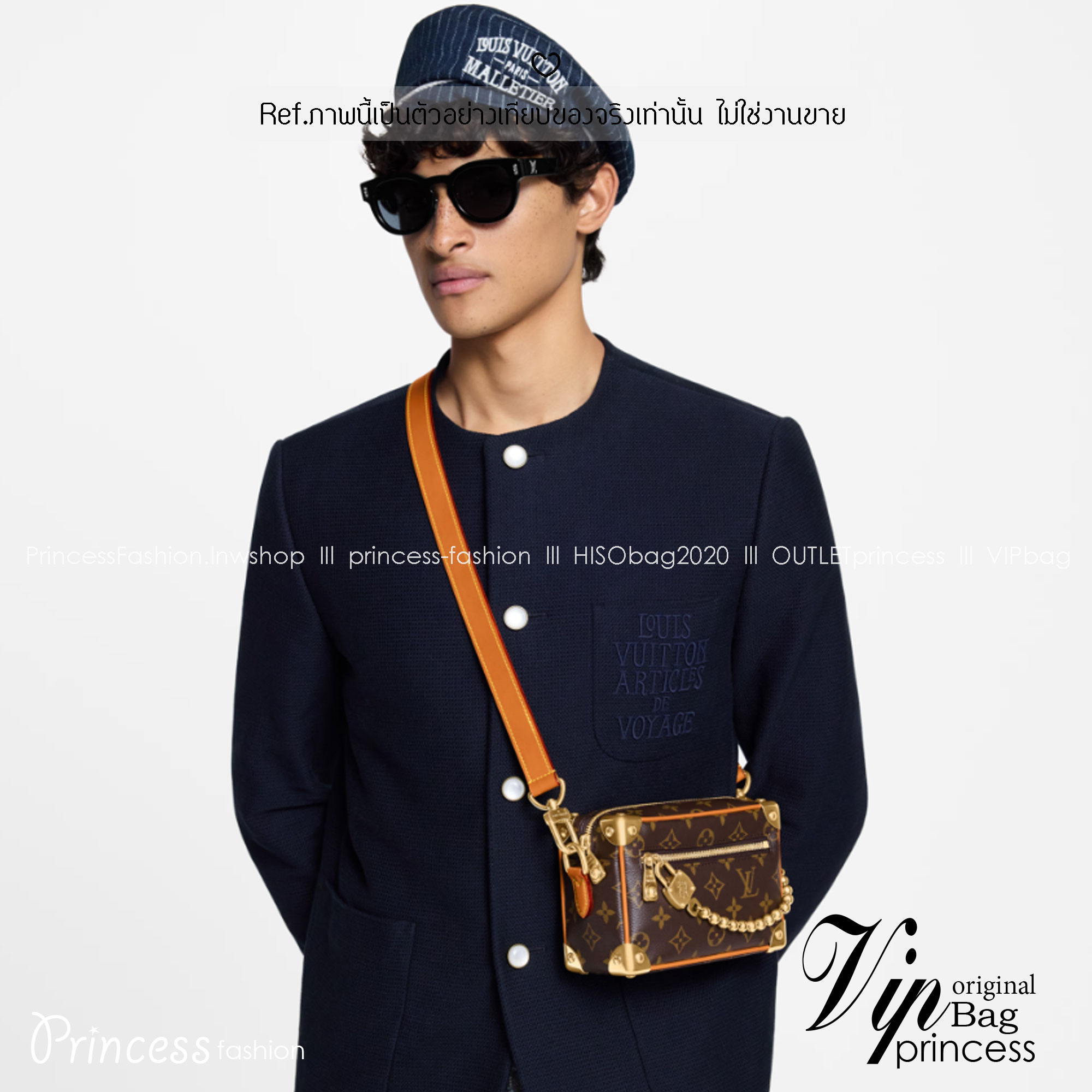 LV Mini Soft Trunk G69 monogram archive กระเป๋าสะพายทรงกล่อง ดีไซน์ใหม่ประดับสายโซ่กลมสีทองโดดเด่น ไอเท็มหรูหราย้อนยุค ผสมผสานความทันสมัย