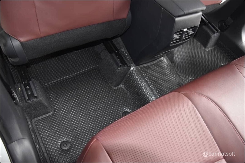 พรมกระดุมเม็ดเล็กรีดขอบ COROLLA CROSS สีดำ สวยงาม ทนทาน เข้ารูป เต็มคัน