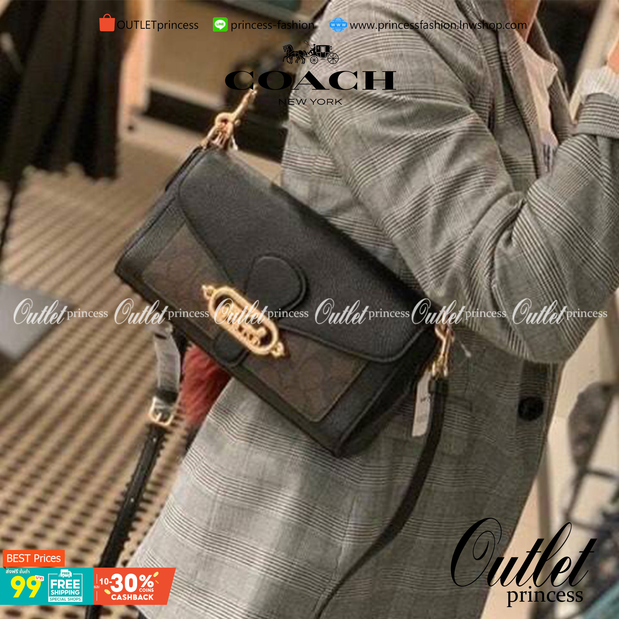 COACH SMALL JADE SHOULDER BAG [F91105,90782] กระเป๋าสะพายไหล่ ดีไซน์วินเทจย้อนยุค สวยคมชัด คลาสสิคใช้ได้ทุกลุค วัสดุหนัง pepble ทนทาน เปิด-ปิดด้วยฝาคาดโลโก้ พร้อมแถบแม่เหล็กในตัว รับรองแน่นหนา ด้านหลังมีช่องซิปให้ ภายในเป็นช่องโล่ง ขนาดกำลังดี ใช้งานง่าย 