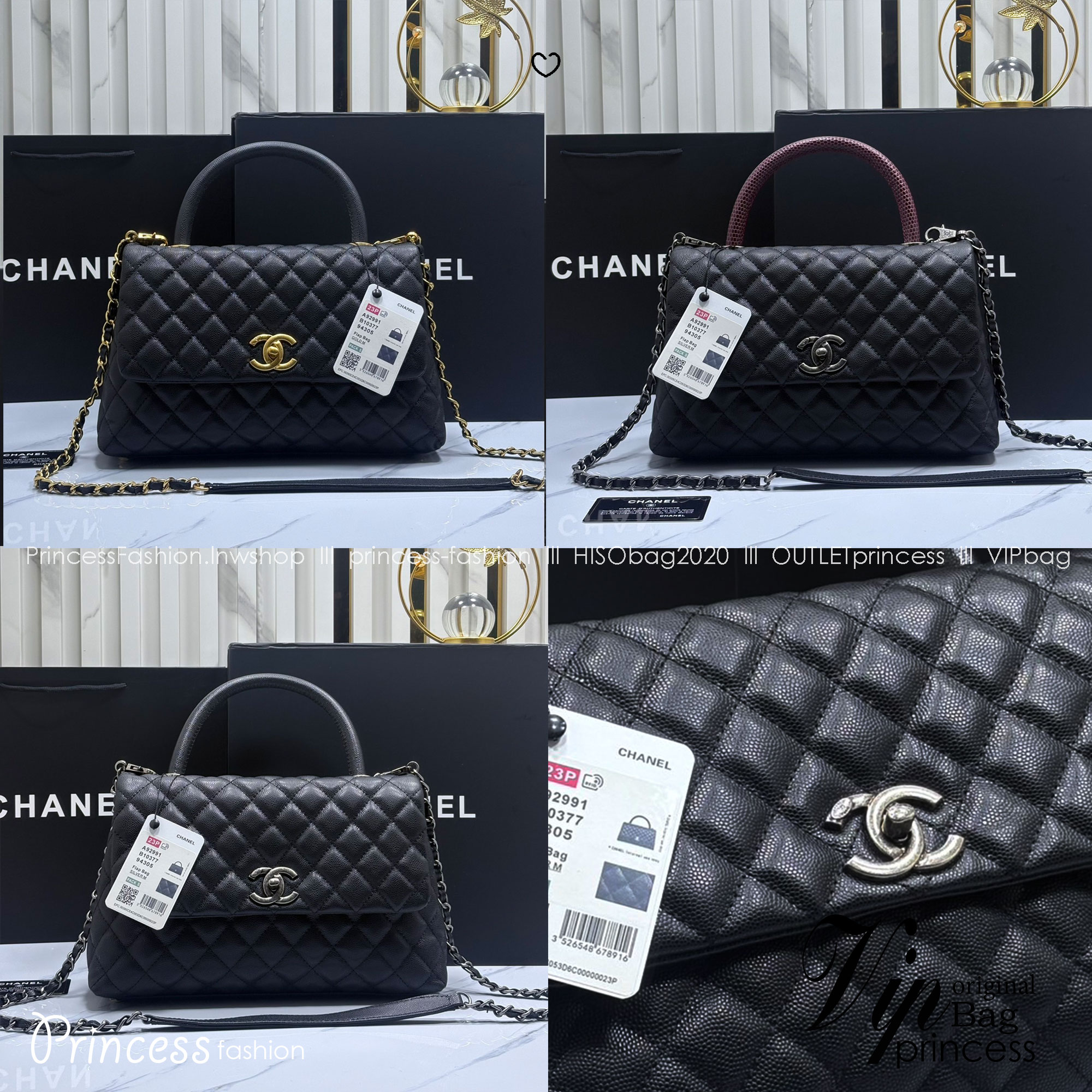 ORI หนังแท้ | Chanel Coco Top Handle Bag Medium 30cm กระเป๋าสะพายสุดคลาสสิค สวยหรูดูแพงเป็นอมตะ