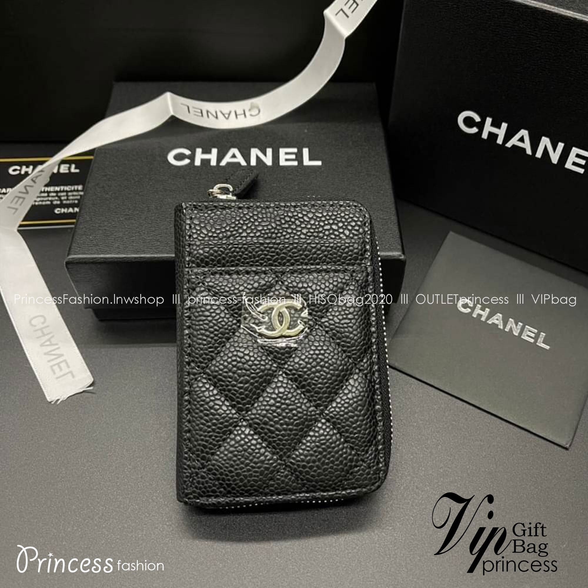 Chanel Wallet / Chanel Card Holder Zippy / Chanel Coin Zippy กระเป๋าสตางค์ชาแนลใบสั้น กระเป๋าใส่บัตร ใส่เหรียญ ภายในตามรูป เกรดออริจินอล ภาพถ่ายจากงานขายจริง ใช้งานต่างประเทศได้