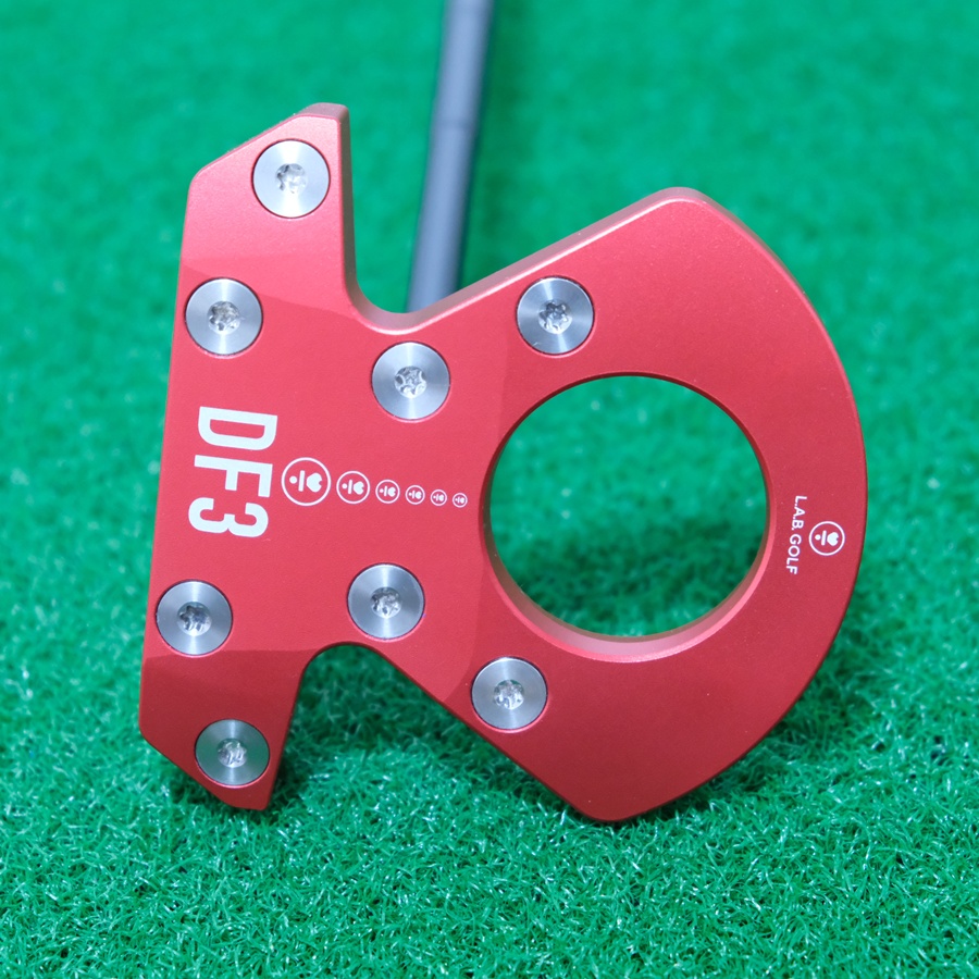 LAB GOLF DF3 RED PUTTER L.A.B. GOLF 35 INCH PUTTER 35" 69* LIE STEEL SHAFT + HEADCOVER