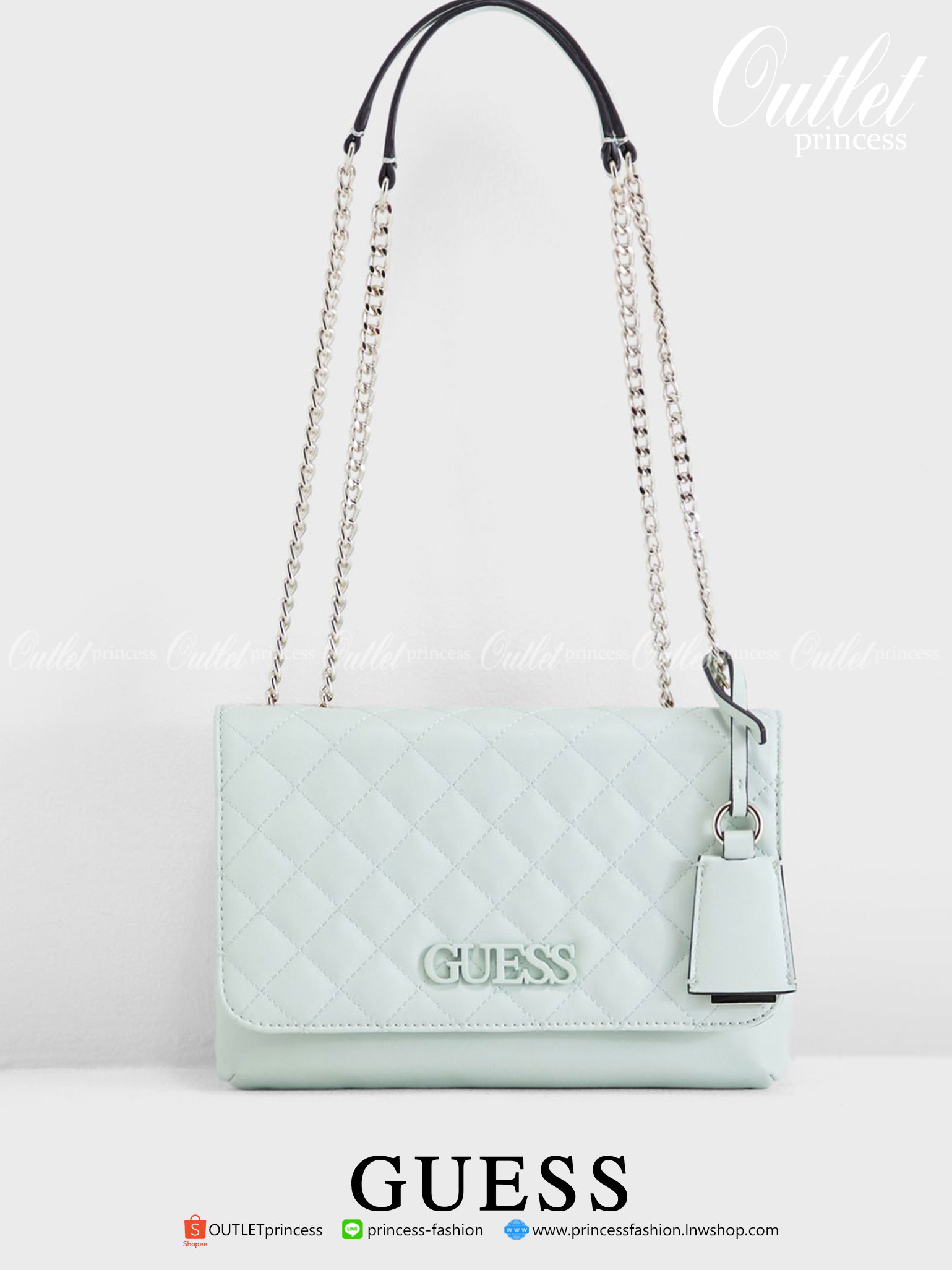 Guess elliana convertible flap over crossbody กระเป๋าสะพายจาก GUESS ดีไซน์กระเป๋าทรงทันสมัย ผลิตจากวัสดุคุณภาพดี ตัดเย็บอย่างพิถีพิถัน