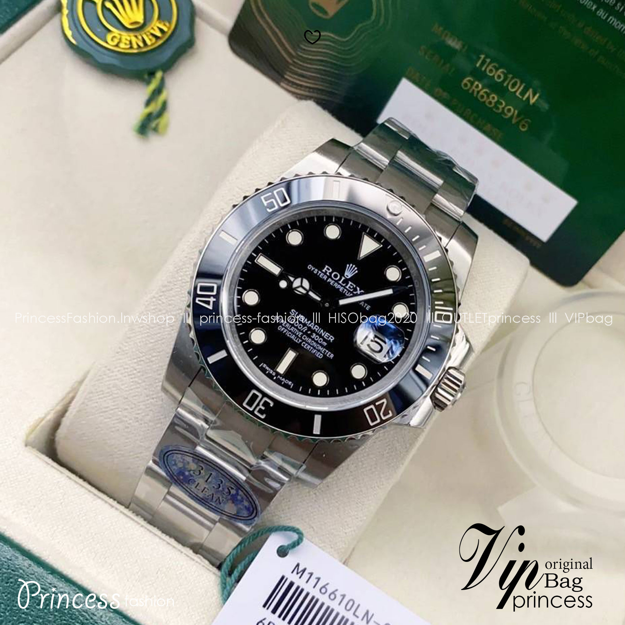 สลับแท้ เกรดเทพ นาฬิกาโรเล็กซ์ ROLEX SUBMARINER -งาน : TOP SWISS 1:1 -Isงงาu (COPY)CLEAN factory -ขนาด: 40 มม.