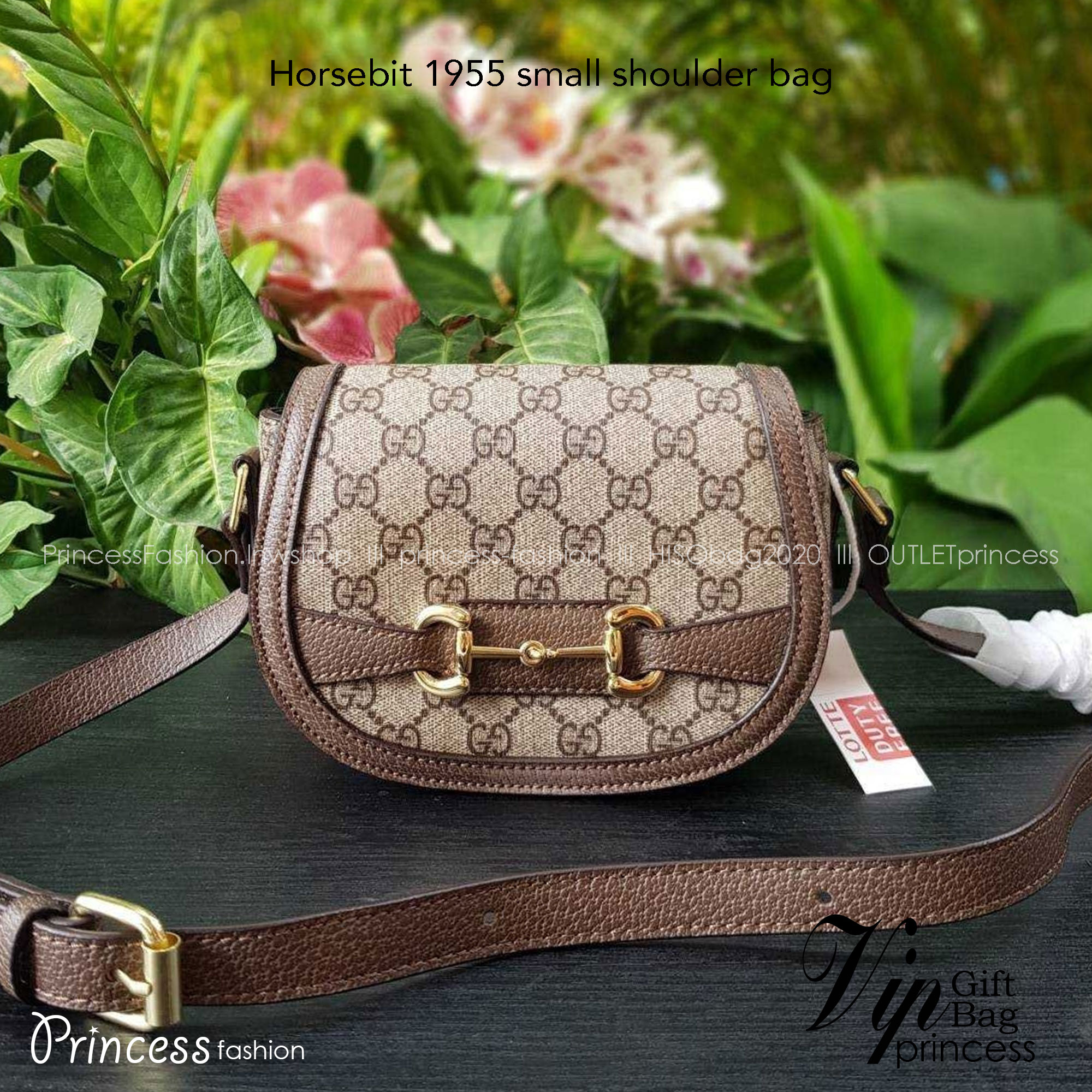 GUCCI Horsebit 1955 small shoulder bag กระเป๋าครอสบอดี้ขนาดกำลังดี ดีไซน์น่ารัก ทรงสวย ใช้ได้ทุกโอกาส สายยาวปรับระดับได้ เปิด-ปิด ด้วยกระดุมแม่เหล็ก