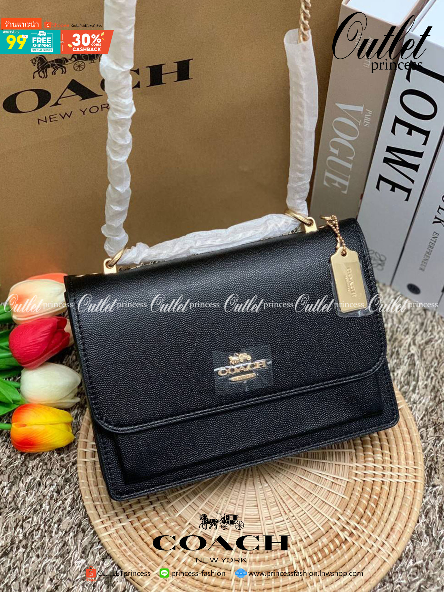 พร้อมส่งถึง8สี ห้ามพลาดค่ะ! COACH KLARE CROSSBODY BAG ((91019//91174//90400//1424//90635)) พร้อมส่งที่ไทย กระเป๋าสะพายครอสบอดี้ร์หรือสามารถทบเป็นสายคู่คล้องไหล่ได้ด้วยค่ะ หนังแท้ แต่ละสีทำลายหนังได้สวยงามแตกต่างกันออกไปนะคะ ✔️ห้อยด้วยป้ายแบรนด์แบบโ