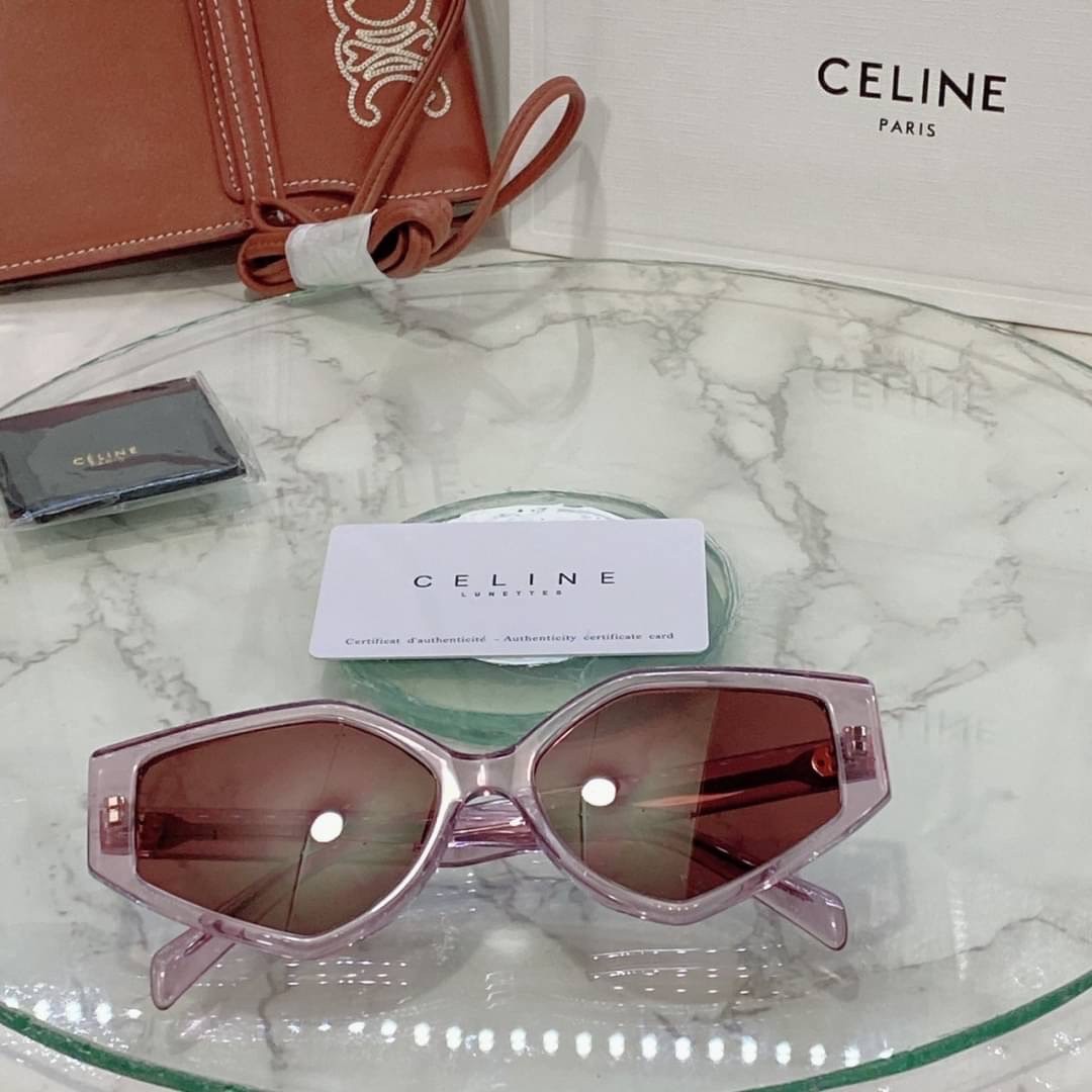 แว่นตาลิซ่า Celine Sunglass เกรดท็อปออริ 1:1 สลับแท้ เกรดดีสุด ใช้งานต่างประเทศได้ มาพร้อมกระเป๋าใส่แว่นปักลายซีลีน