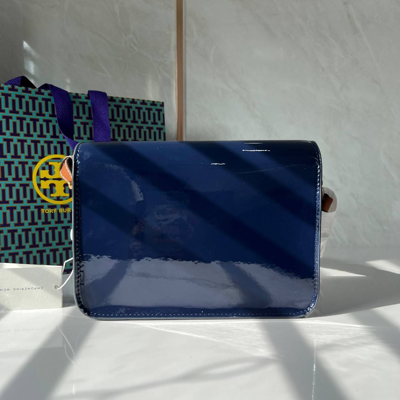 Tory Burch Robinson T Monogram Convertible Shoulder Bag กระเป๋าสะพาย เกรดท็อปออริ เกรดดีสุด สลับแท้ 1:1 ใช้ต่างประเทศได้