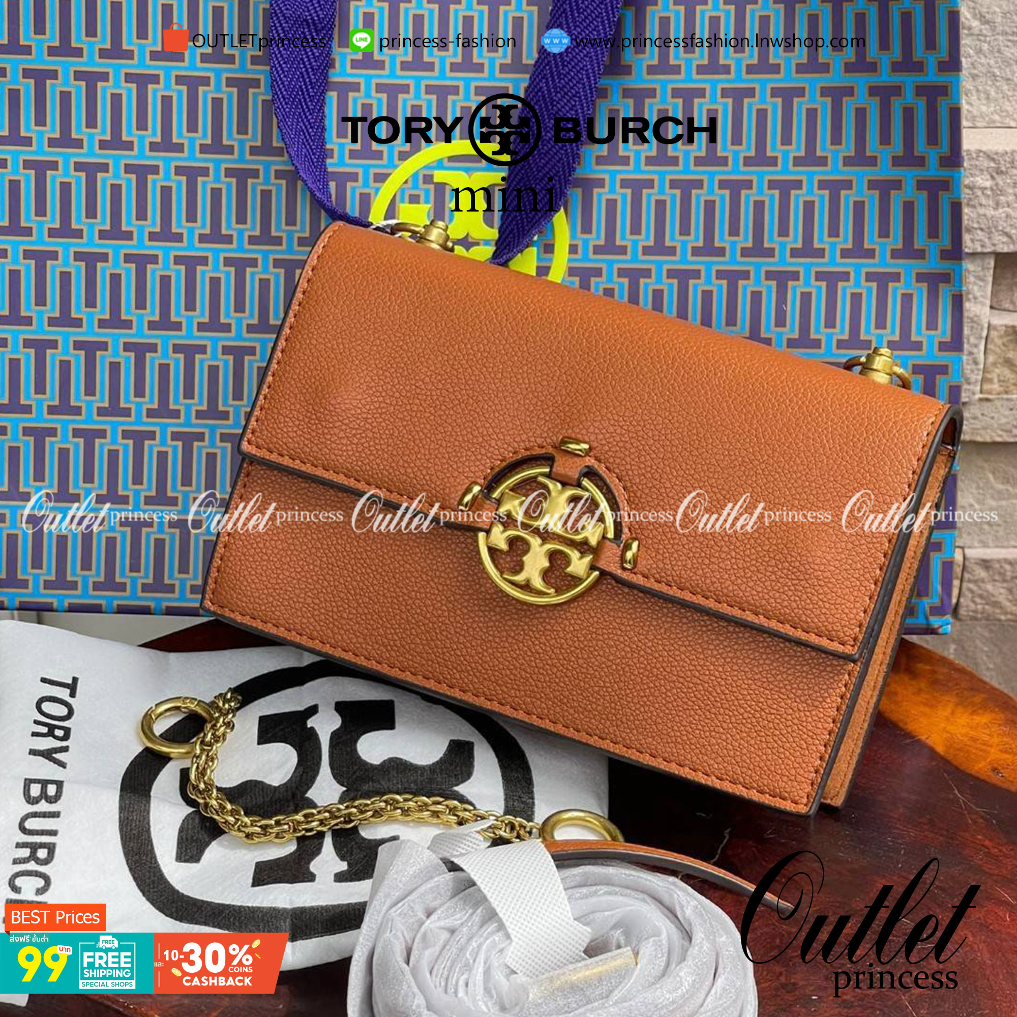 Tory burch miller mini bag หนึ่งในแบรนด์เนมยอดฮิตระดับโลกที่สายแฟชั่นตัวจริงต้องมีสักใบในตู้ เพราะเป็นแบรนด์ที่เหล่าบรรดาเซเลปและดาราใช้กันเยอะมาก รุ่นก็เป็นอีกหนึ่งใบที่คุ้มค่าคุ้มราคามากค่ะ ด้วยดีไซน์กึ่งทางการ กึ่งลำลอง จึงใช้งานได้หลายโอกาส แม้จะมีขนา