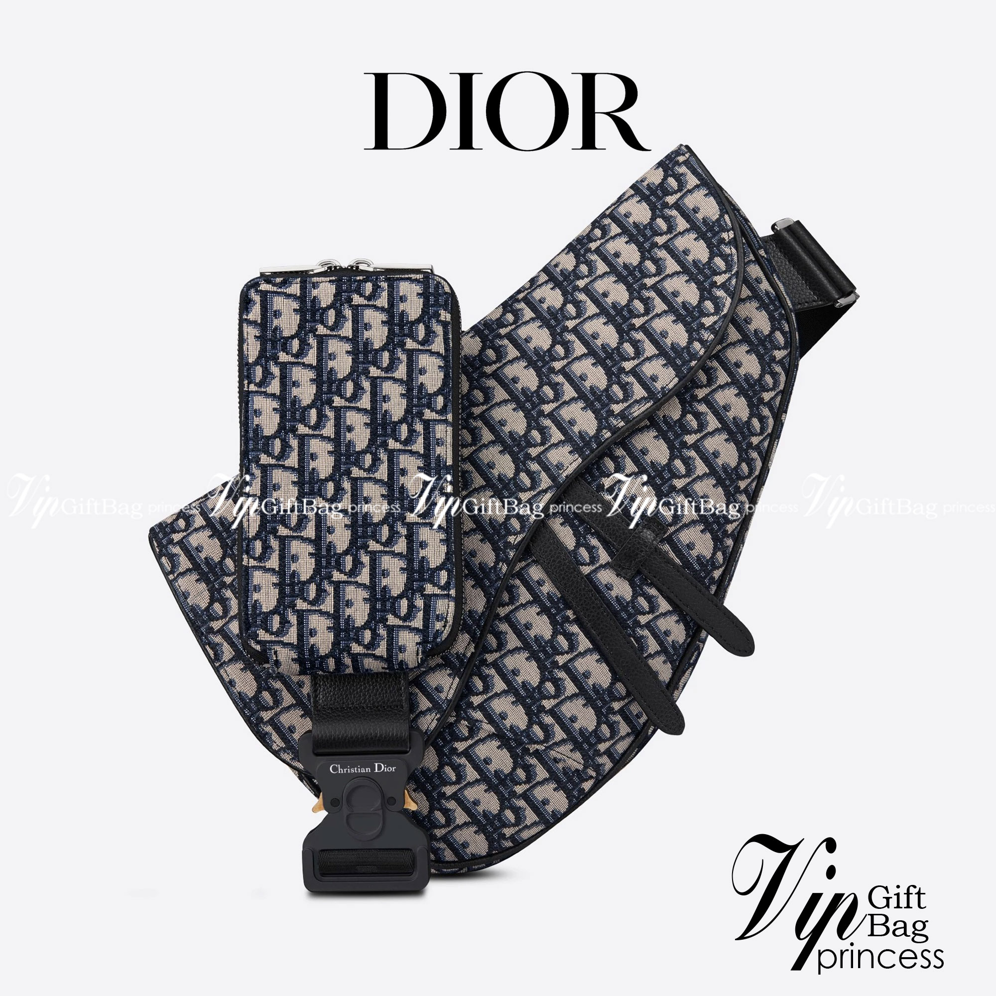 หนังแท้ DIOR MAXI SADDLE BAG Beige and Black Dior Oblique Jacquard พร้อมส่งที่ไทย งานหนังแท้และผ้าแจ็คการ์ดออริจินอล ภาพสินค้าถ่ายจากงานขายจริง ใช้งานต่างประเทศได้
