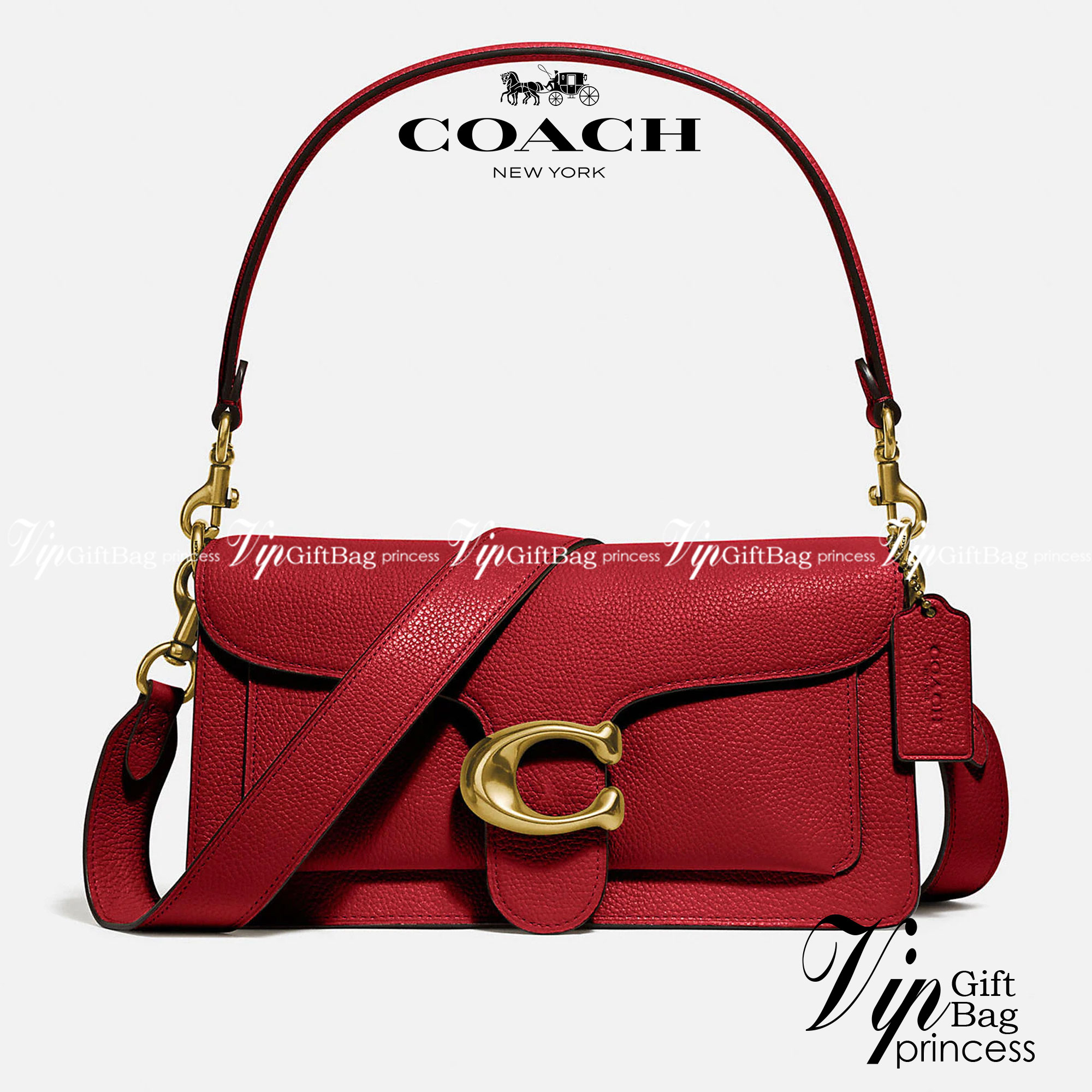 COACH TABBY SHOULDER BAG 26 ((73995)) พัฒนามากจากกระเป๋า Coach รุ่นดังยุค 1970 ทำจากผ้า Canvas เคลือบลายซิกเนเจอร์ หนังลายกรวดและหนังกลับ ด้วยวัสดุคลาสสิค มากับสายที่ถอดได้ถึง 2 สาย ไม่ว่าจะเป็นสายหิ้วหรือสายสะพาย หนังลายกรวดและหนังลูกวัวแบบเนื้อละเอียด แ