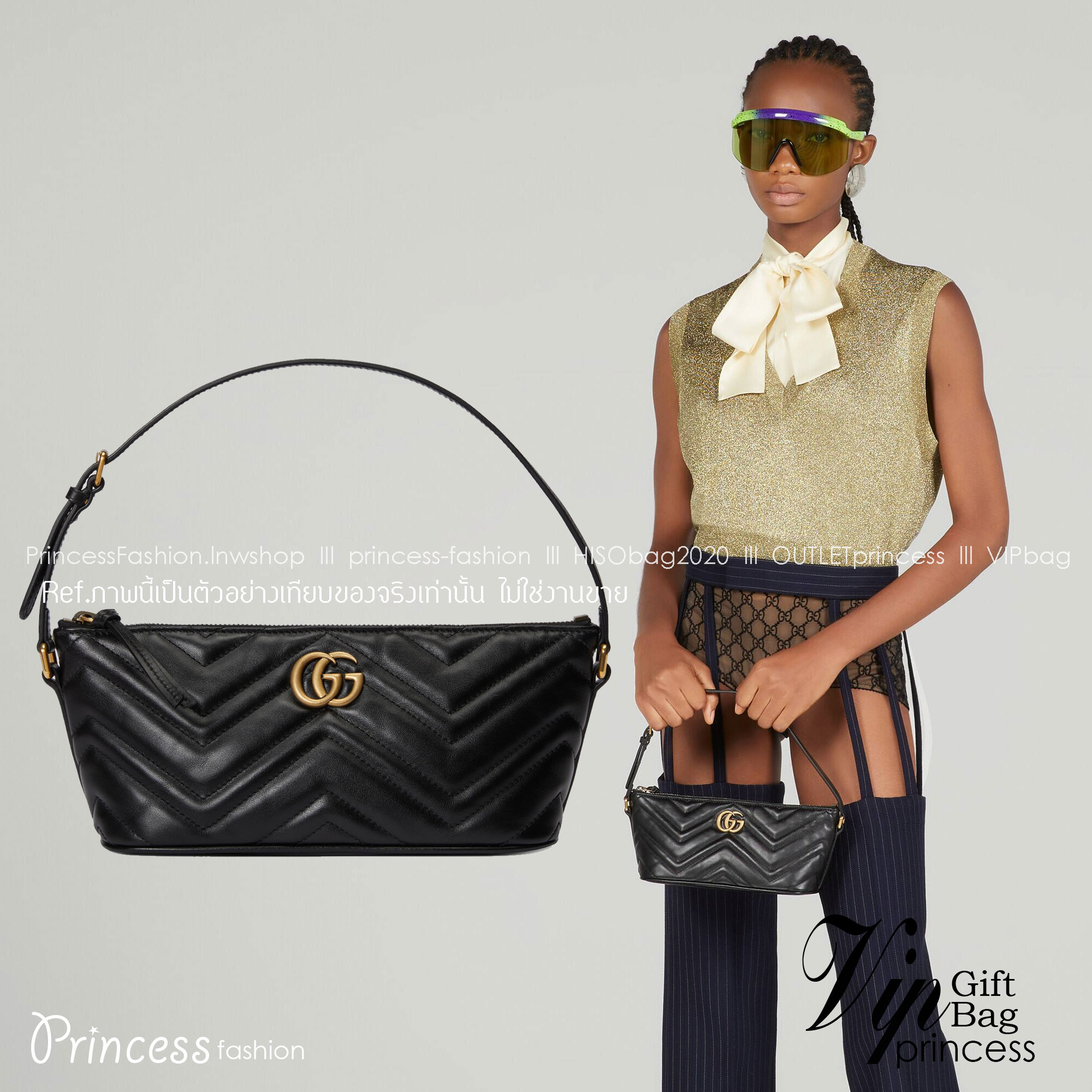 GUCCI GG Marmont shoulder bag / GUCCI Marmont เกรดออริจินอล 1:1 ใช้งานต่างประเทศได้ รุ่นใหม่ล่าสุด