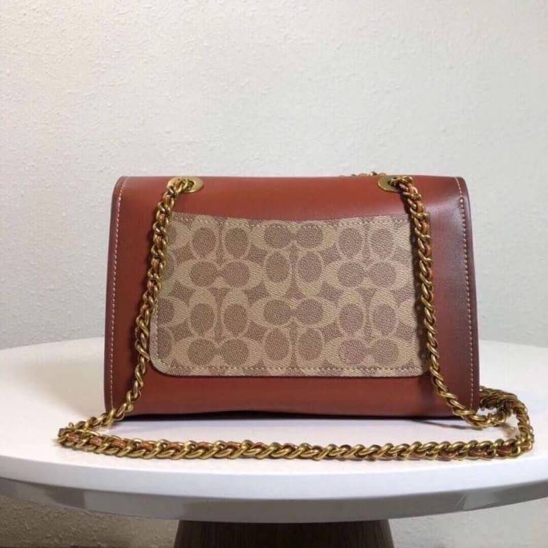 Coach Parker In Signature Canvas With Tea Rose