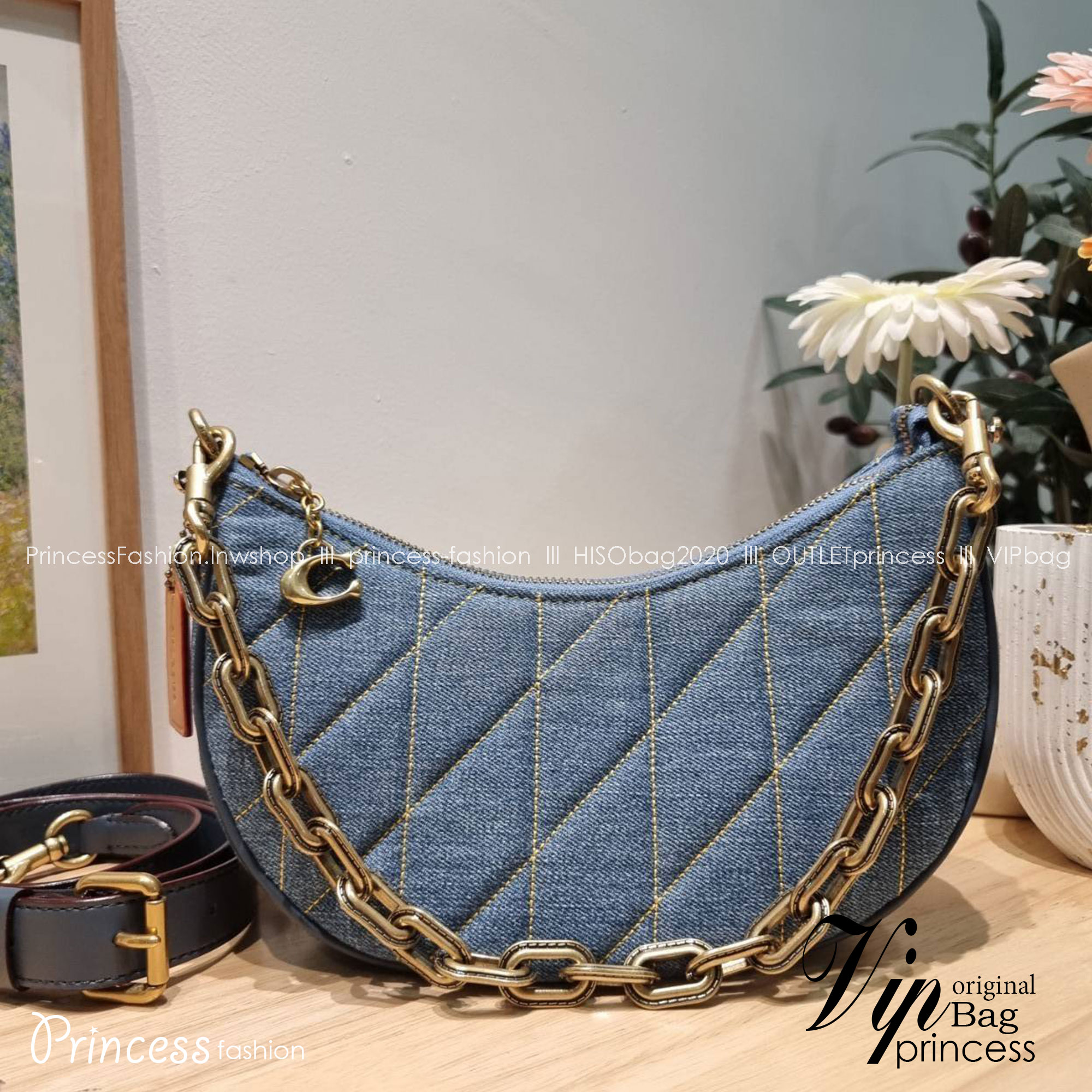 พร้อมส่ง 4 สี COACH CP148 MIRA SHOULDER BAG WITH PILLOW QUILTING กระเป๋าสะพายดีไซน์สวย 🧡 เกรดท็อปออริจินอล 1:1 สลับแท้ เกรดดีสุด ใช้งานต่างประเทศได้