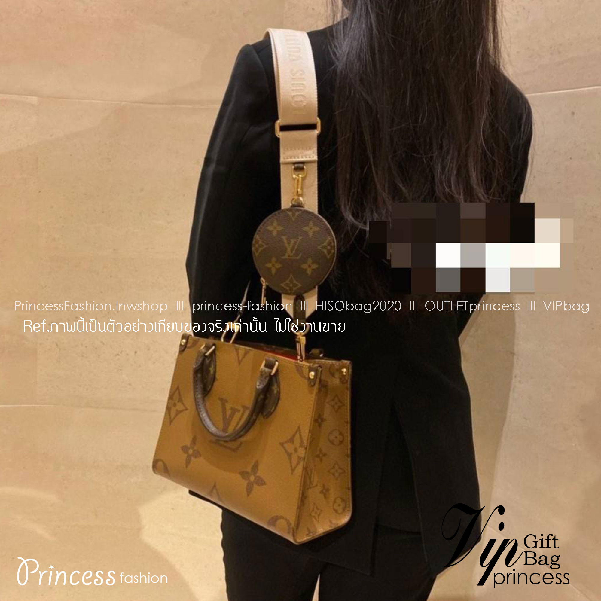 LV Onthego Small Bag กระเป๋าทรงโท้ทดีไซน์ใหม่ พร้อมสายสะพายสปอร์ตและใบลูก LV small tote with strap โทนสีคลาสสิคใช้งานง่าย ตอบโจทย์ได้ทุกลุค ทุกสไตล์