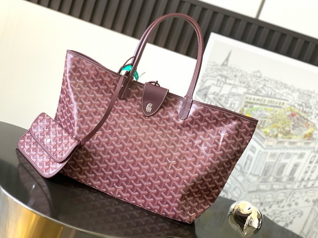 GOYARD PM TOTE BAG กระเป๋าทรงโท้ทใบใหญ่ หนังแท้สวยเป๊ะ เกรดท็อปออริ สลับแท้ 1:1 เกรดดีสุด ใช้ต่างประเทศได้ ผ่านทุก ตม.