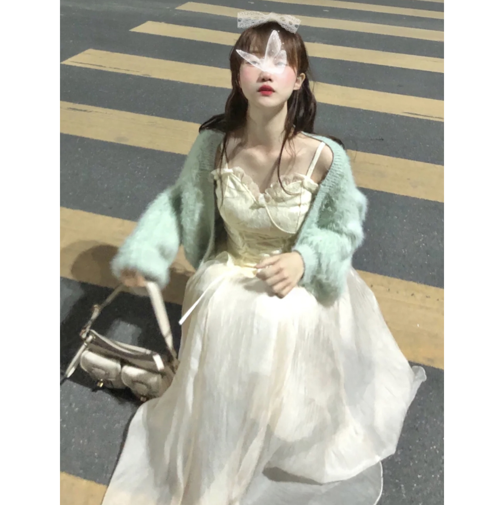พร้อมส่ง 🌥⛷ Imny skirts กระโปรงสีครีมระบายสุดน่ารัก แต่งระบายฟู่ฟองเก๋มาก (IN37144)