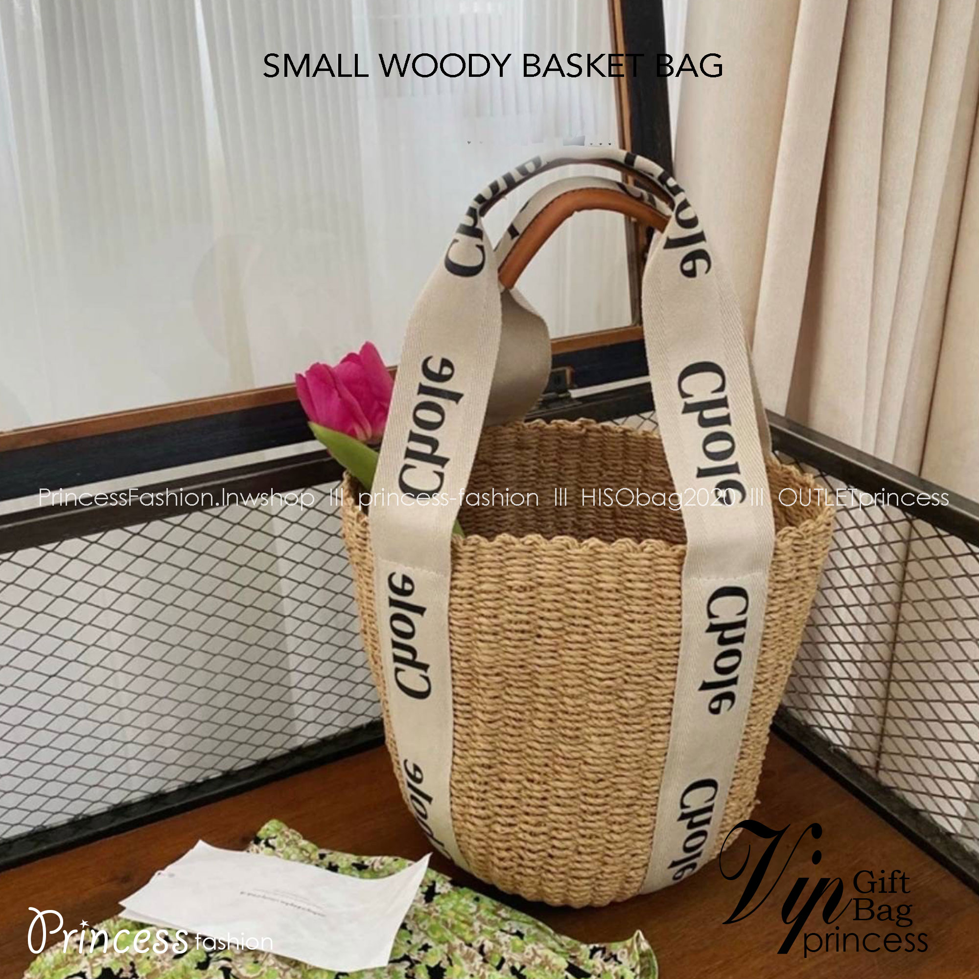 CHLOE small woody basket / Chloe bucket กระเป๋าสะพายสานทรงตะกร้า ใบเล็ก ยอดฮิตติดลมของแบรนด์ ด้วยวัสดุสังเคราห์จากธรรมชาติ สานทอเต็มใบออกมาเป็นลวดลายสวยงาม