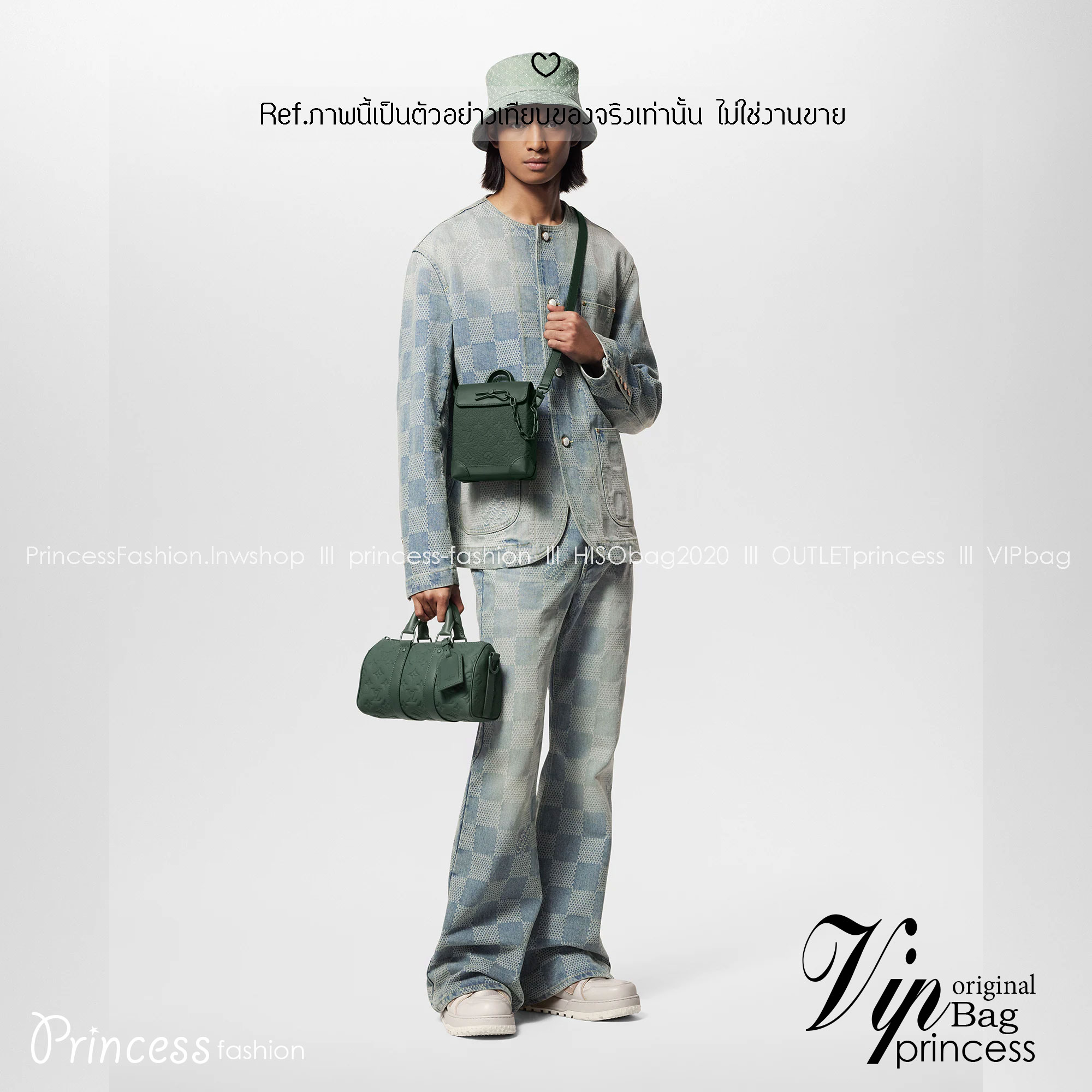 TOP ORI หนังแท้ | LV Keepall Bandoulière 25 กระเป๋าสะพายทรงหมอนสุดไอคอนิก หนังแท้ Taurillon ลายเกรน ฉลุลายโมโนแกรมสวยหรูคลาสสิก โทนสีหรูหราเข้ากันอย่างลงตัว