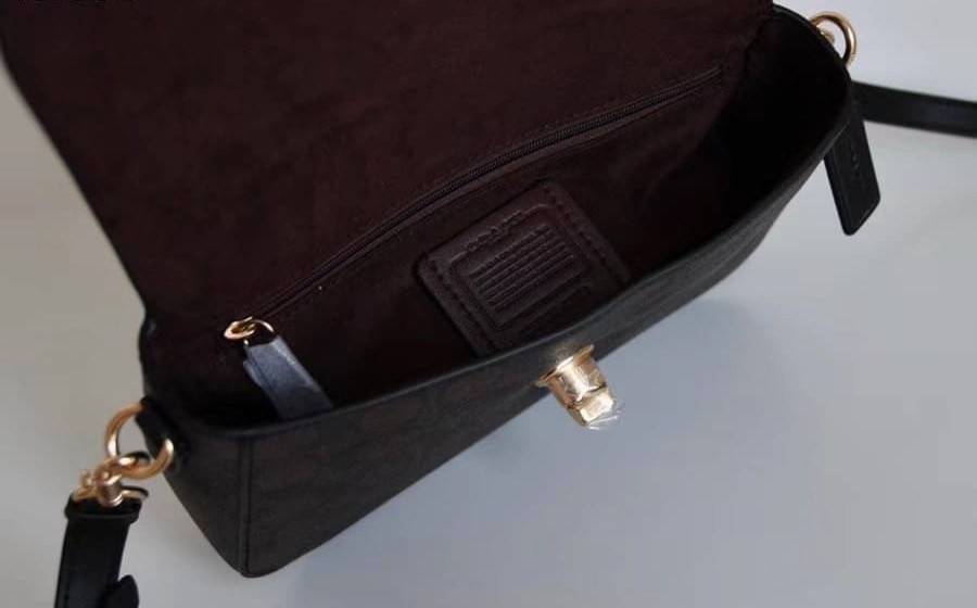 Coach Marlie Top Handle Satchel In Signature Chambray & Canvas Brown Black C1765