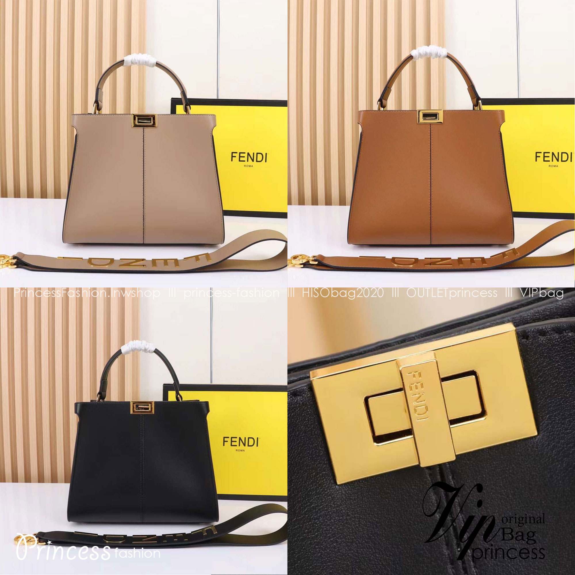 พร้อมส่ง 3 สี FENDI Peekaboo X-Lite Medium กระเป๋าสะพาย 🧡 เกรดออริจินอล 1:1 สลับแท้