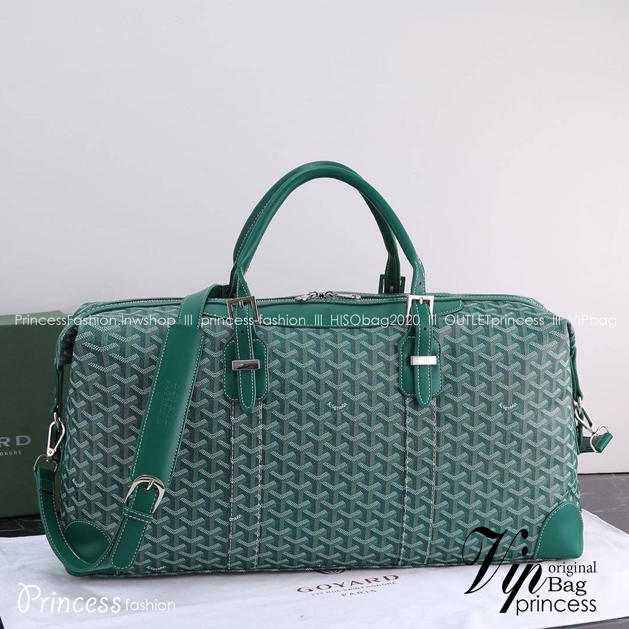 Goyard Keepall bag/ GOYARD Boeing 55 Leather Duffle Bag 55cm กระเป๋าเดินทาง เกรดท็อปออริ สลับแท้ 1:1 เกรดดีสุด ใช้ต่างประเทศได้
