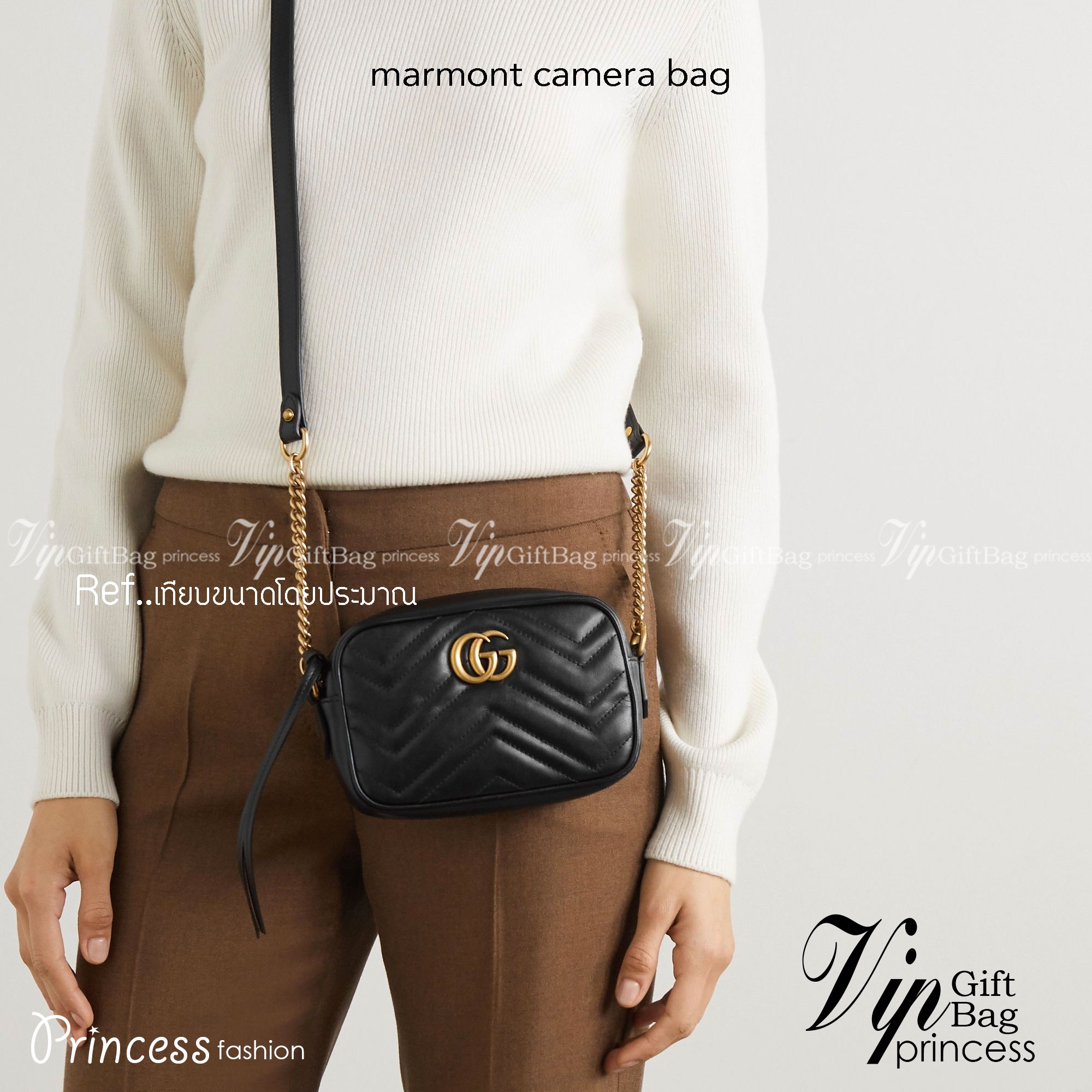 GUCCI MARMONT CAMERA BAG / GG Marmont small matelassé shoulder bag กระเป๋าสะพายรุ่นคลาสสิก ใช้ได้ทั้งชายหญิง งานเกรดหนังสวย ใช้งานง่าย ขนาดกำลังน่ารัก มาพร้อมสายยาว เป็นรุ่นที่น่าใช้อีกรุ่นค่า ขนาดกำลังดี อะไหล่สั่งผลิตเฉพาะรุ่น ภาพถ่ายจากสินค้าจริง
