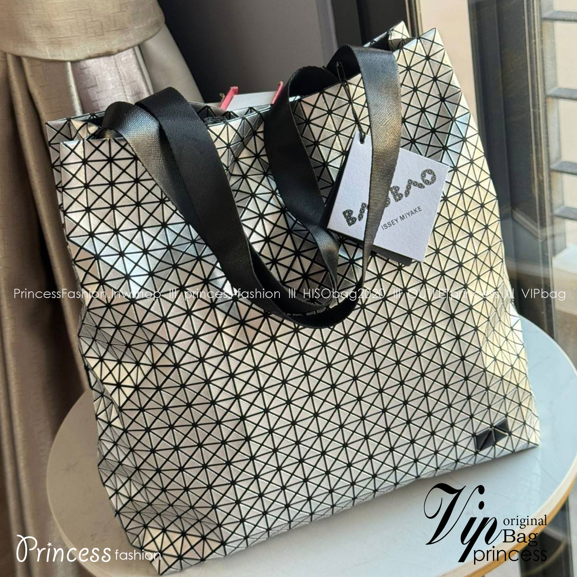 พร้อมส่ง 5 สี Baobao Issey Miyake Cart S geometric tote bag กระเป๋าถือทรงโท้ทลายเรขาคณิต 🧡 เกรดออริจินอล 1:1 สลับแท้ ใช้งานต่างประเทศได้
