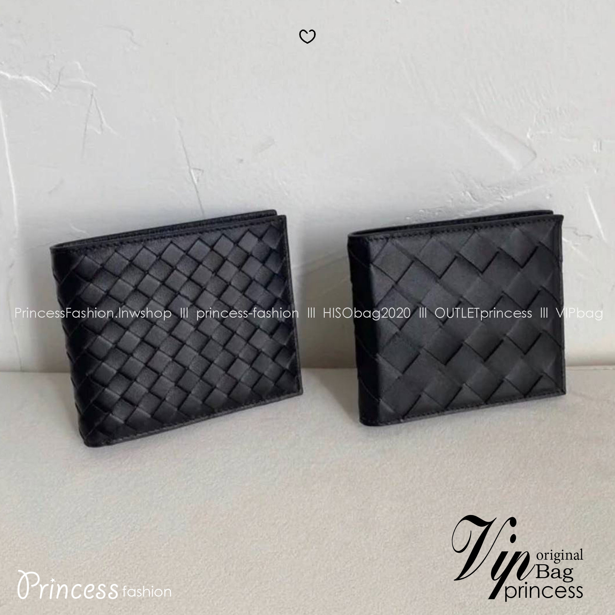 ORI หนังแท้ | Bottega Veneta® Men's Intrecciato Piccolo Bi-Fold Wallet / Bottega Wallet กระเป๋าสตางค์ใบสั้น กระเป๋าสตางค์สานผู้ชาย