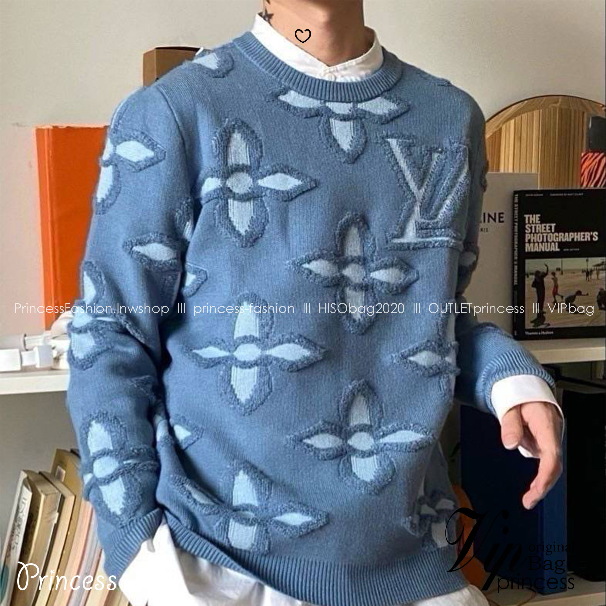 TOP ORI | LV SWEATER เสื้อสเวตเตอร์งานแบรนด์ เนื้อผ้าอย่างดีงานนำเข้าจากโรงงานเทียบแบรนด์ เกรดท็อปออริจินอล เกรดดีสุด เทียบแท้ พร้อมป้ายแท็ก