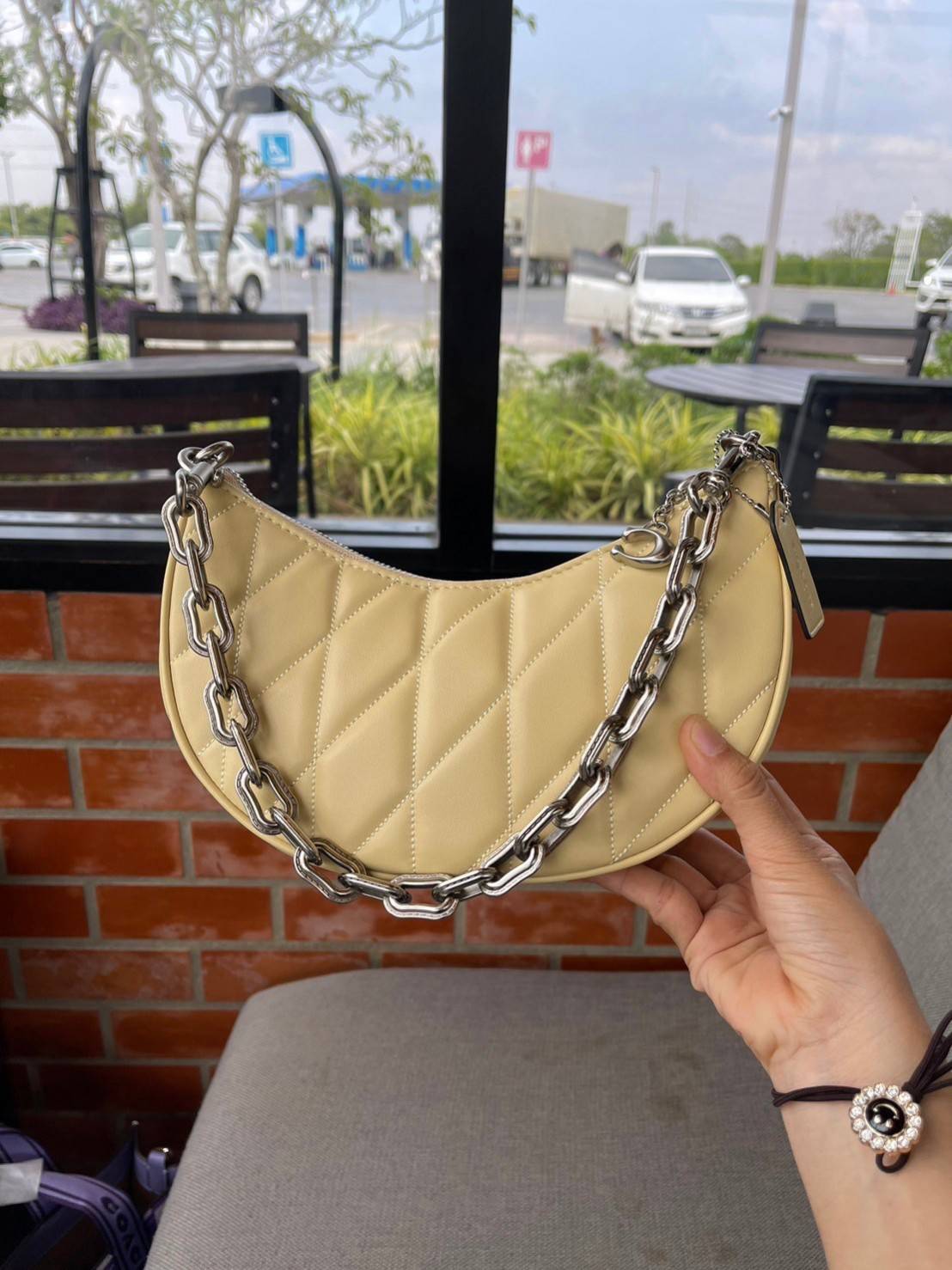 พร้อมส่ง 4 สี COACH CP148 MIRA SHOULDER BAG WITH PILLOW QUILTING กระเป๋าสะพายดีไซน์สวย 🧡 เกรดท็อปออริจินอล 1:1 สลับแท้ เกรดดีสุด ใช้งานต่างประเทศได้