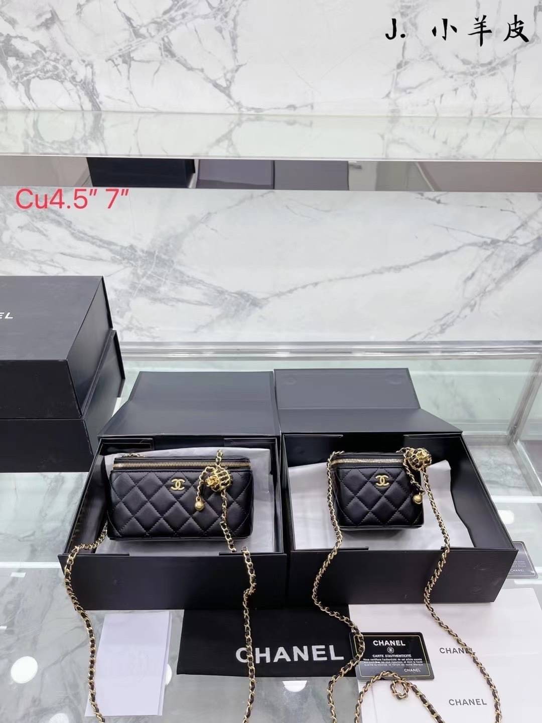 Chanel Pearl Crush Mini Vanity / Chanel Vanity crossbody bag กระเป๋าทรงกล่องใบเล็กน่ารัก มี 2 ขนาด งานหนังสวย ตอบโจทย์และครองใจสาวๆ ได้อย่างแท้จริง ดีไซน์เรียบหรู