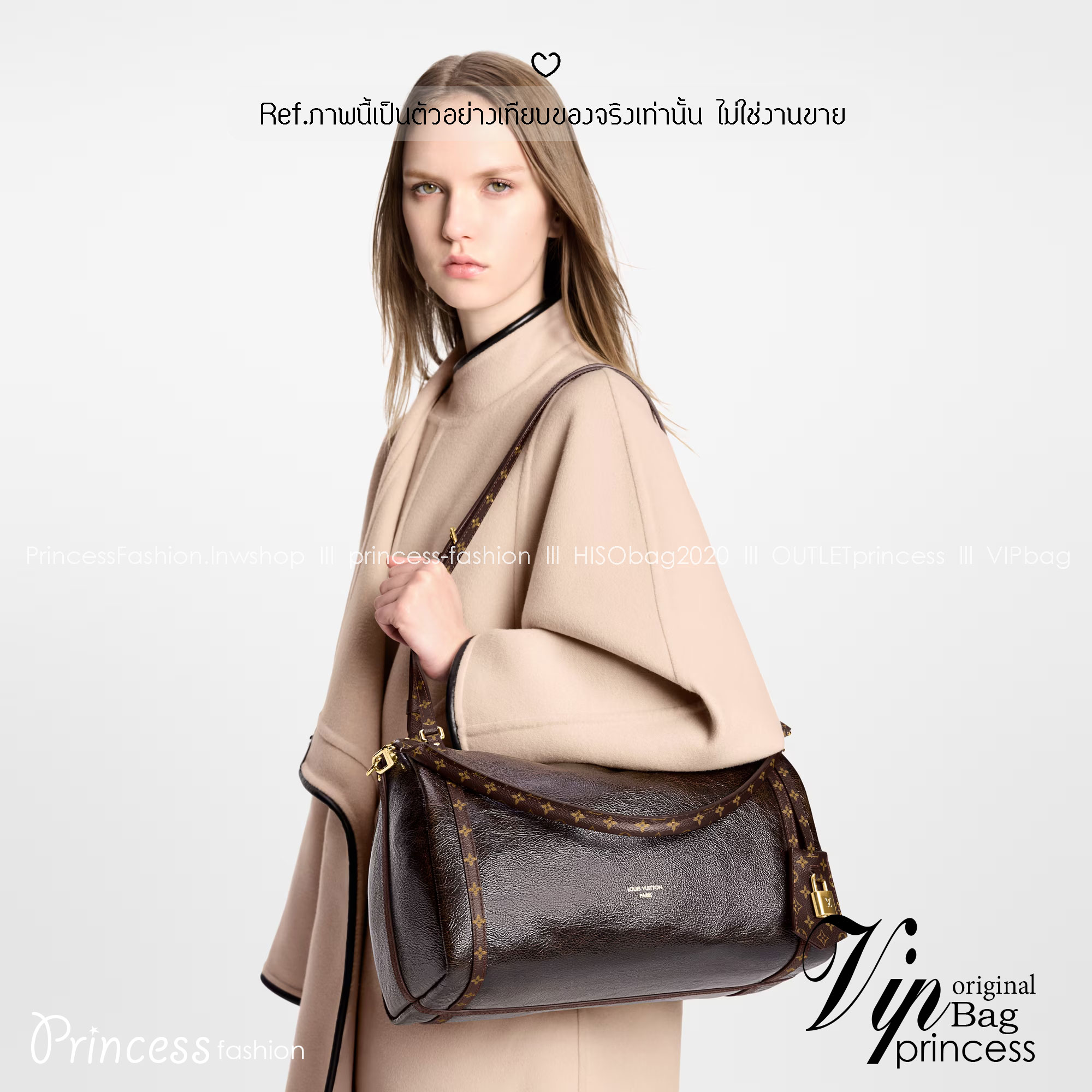 ORI หนังแท้ | LV Express MM Bag 30cm กระเป๋าสะพายทรงหมอนสปีดี้ดีไซน์ใหม่ล่าสุด โฉบเฉี่ยว แต่งคาดหน้าโมโนแกรมโดดเด่น ตัวกระเป๋าสีพื้นตัดกันอย่างลงตัว พร้อมหูแบบจับยาวถอดได้จะถือหรือคล้องไหล่ก็เก๋