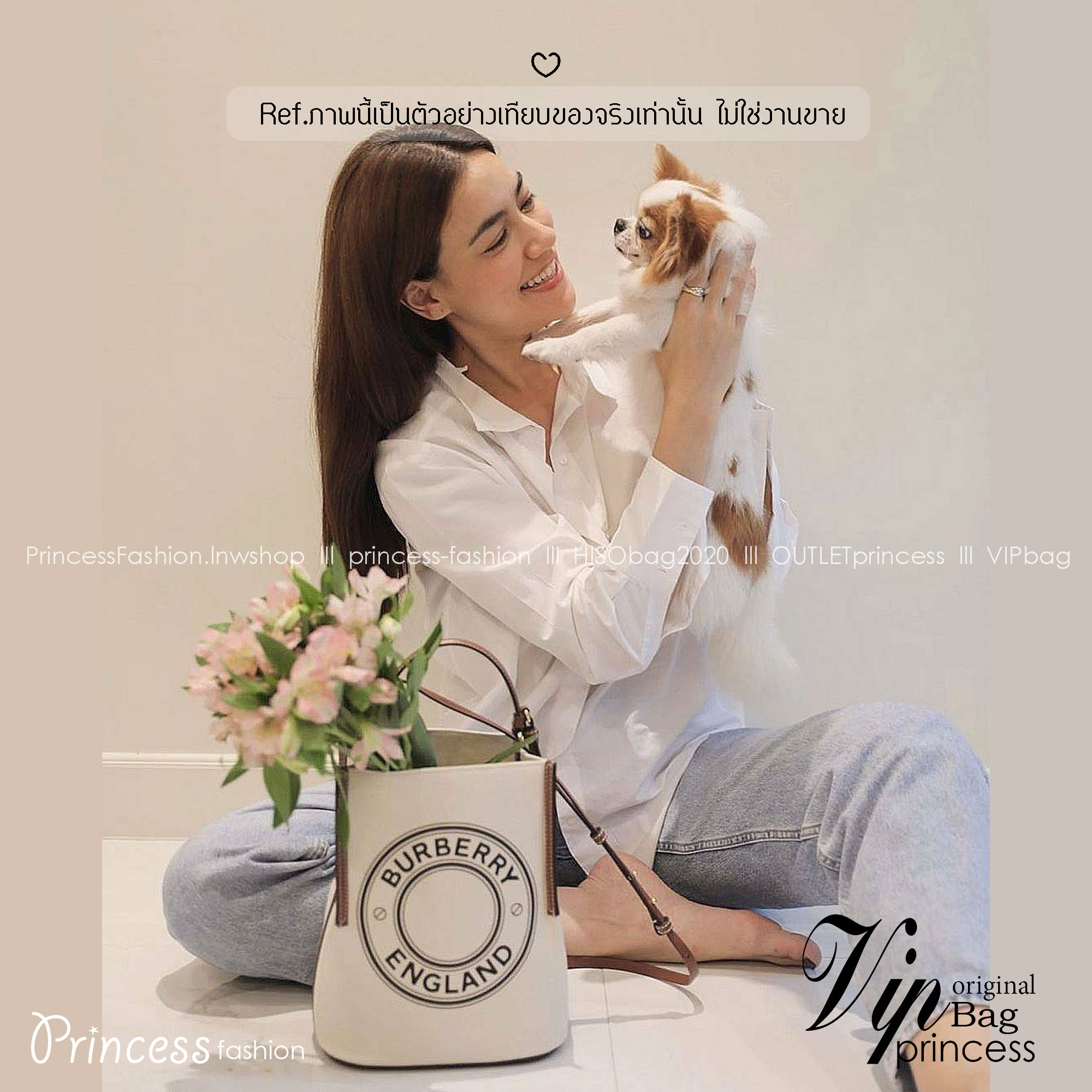 BURBERRY FRAGRANCES CROSSBODY BUCKET BAG กระเป๋าทรงบัคเก็ต รุ่นวินเทจสวยหรูอยู่ทรง มาพร้อมกระเป๋าคลัชใบเล็กสีน้ำตาลเข้าชุด จุของได้เยอะ งานจริงสวยน่าใช้มากๆ