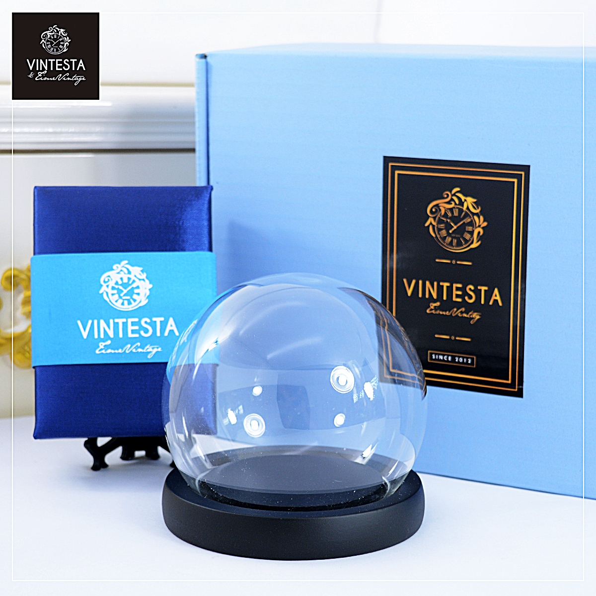 เซท Luxury Gift Box ครอบแก้ว สำหรับวางตั้งโชว์นาฬิกาพก