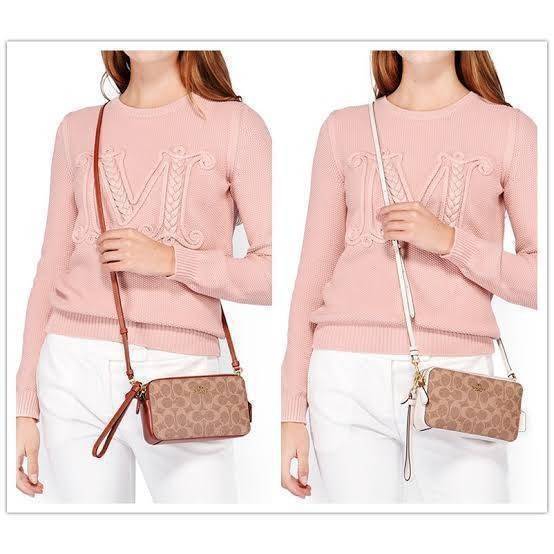 COACH KIRA CROSSBODY IN SIGNATURE CANVAS (COACH F89399)🍁เหมาะมือมาก หยิบใช้ง่ายสบายเลย🌈//รุ่นนี้ จะถือ จะคล้องมือ สะพายคลอสบอดี้ ได้หลายลุค จัดวางตามต้องการได้เลย // มีสายคล้องมือ และสายยาว สามารถถอดได้ทั้ง 2 สาย //เปิด-ปิดด้วยซิป มี2 ช่อง