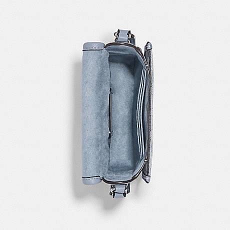 COACH North/South Lonnie Crossbody In Signature Jacquard C8321 ภาพสินค้าถ่ายจากงานขายจริง ใช้งานต่างประเทศได้