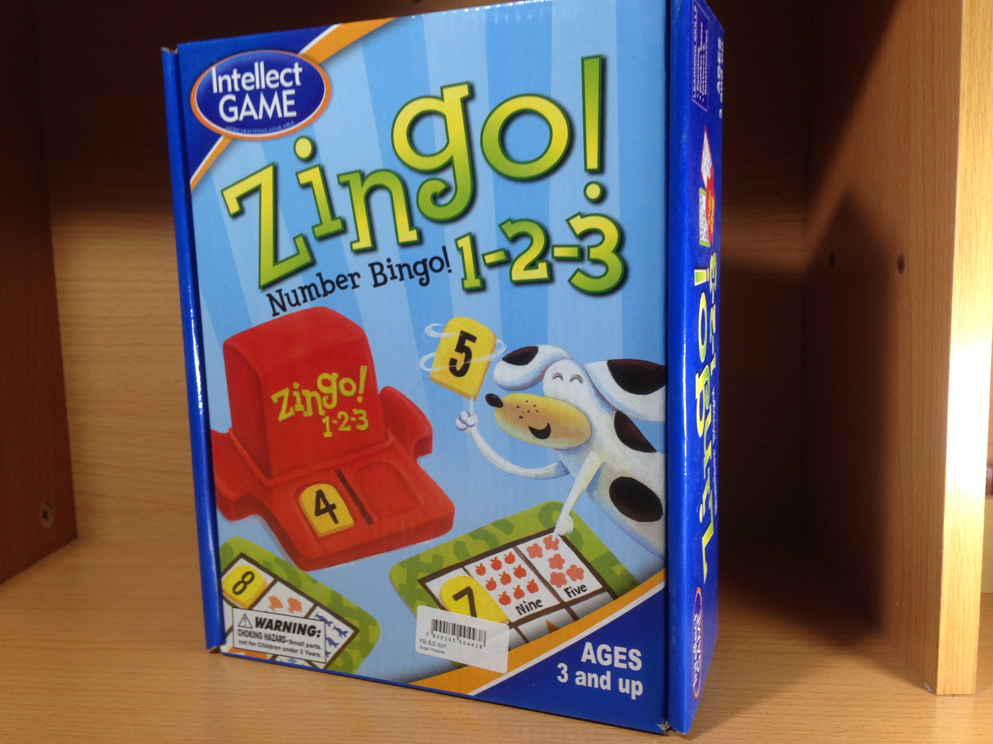 เกมบิงโกฝึกการนับเลข Zingo