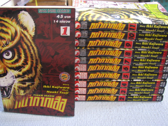หน้ากากเสือ เล่ม 1-11 (ชุดนี้มี 14 เล่มจบ) อิคคิ คะจิวะระ เรื่อง นะโอะกิ ทซึจิ ภาพ***สินค้าหมด***