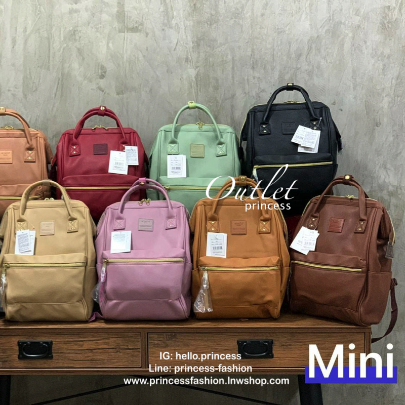 Anello polyurethane leather rucksack รุ่น Mini และ Classic กระเป๋าเป้จากแบรนด์เล็กๆมาสู่แบรนด์ดังทั้งในไทยและญี่ปุ่น วัสดุหนังpuแต่งลายหินอ่อนหนังนิ่ม กันน้ำได้ ภายในมีช่องเล็ก2ช่อง เปิดปิดด้วยซิปคู่ ปากกระเป๋าเป็นโครงสะดวกต่อการหยิบจับของภายใน ด้านข้างมี