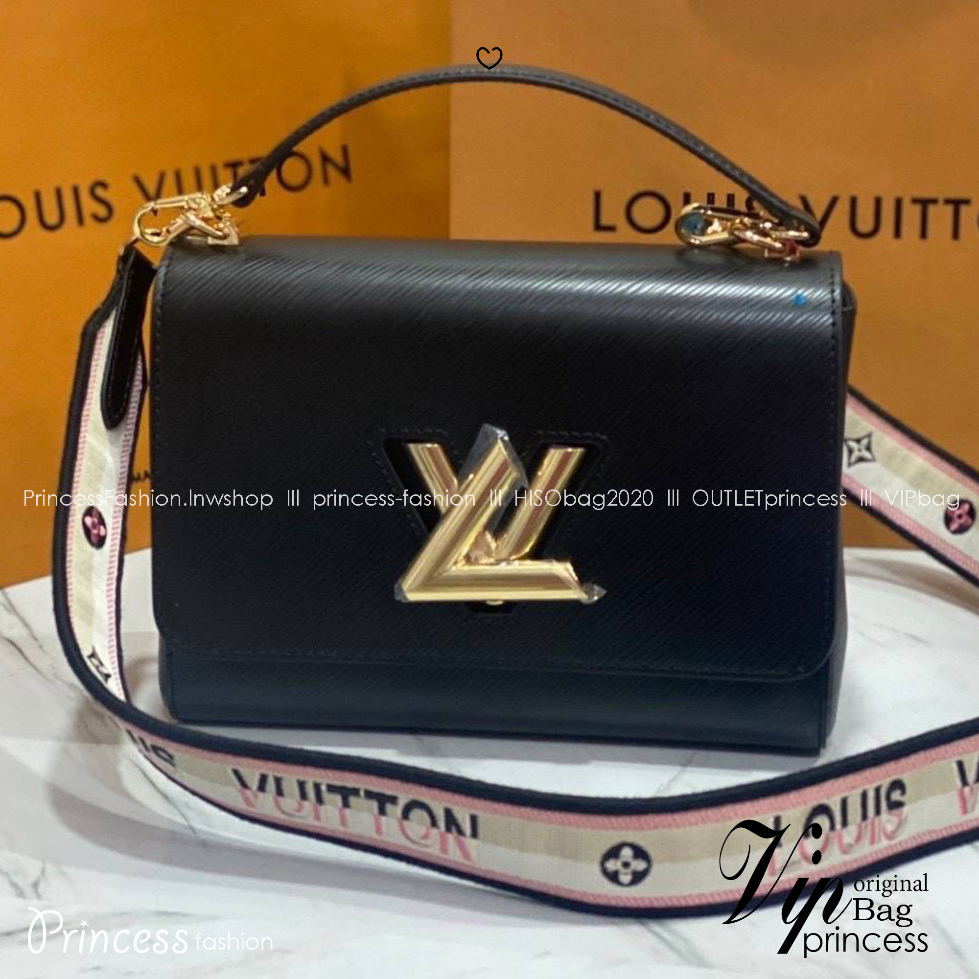 ORI หนังแท้ | LV Twist MM bag Epi grain leather กระเป๋าสะพาย/กระเป๋าถือรุ่น พร้อมสายสปอร์ต หนังลายเกรน Epi โดดเด่นด้วยโลโก้หน้า สวยหรูเป็นเอกลักษณ์ ดีไซน์คัลเลอร์บล็อค สัมผัสโดดเด่นแมตช์กับทุกสไตล์