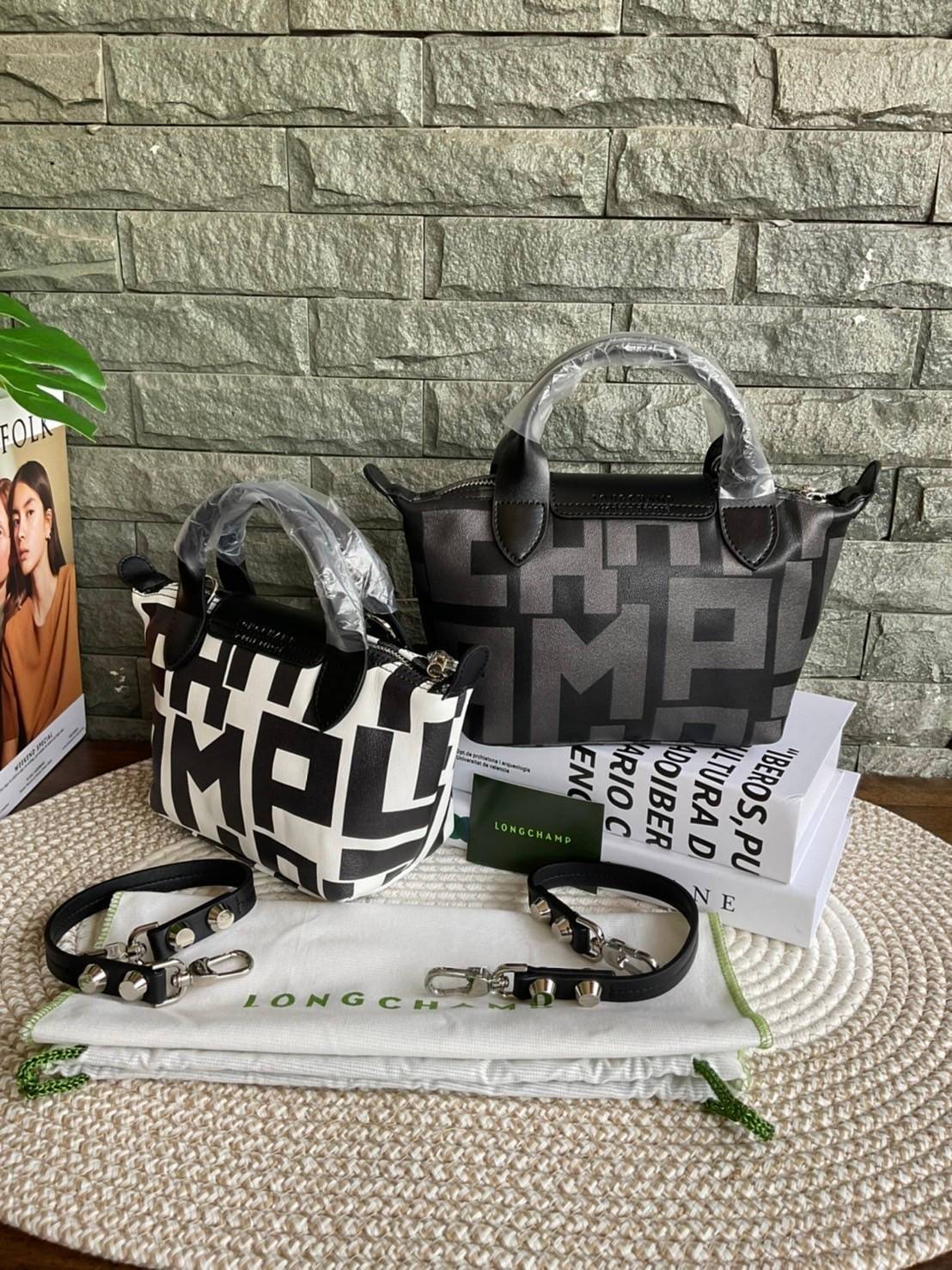 Longchamp Le Pliage Lgp Mini Tote - กระเป๋าถือขนาดเล็ก วัสดุหนังเมทิส หรือ หนังแกะ - น้ำหนักเบา จุของได้เยอะ เปิด-ปิดด้วยซิปสะดวกใช้