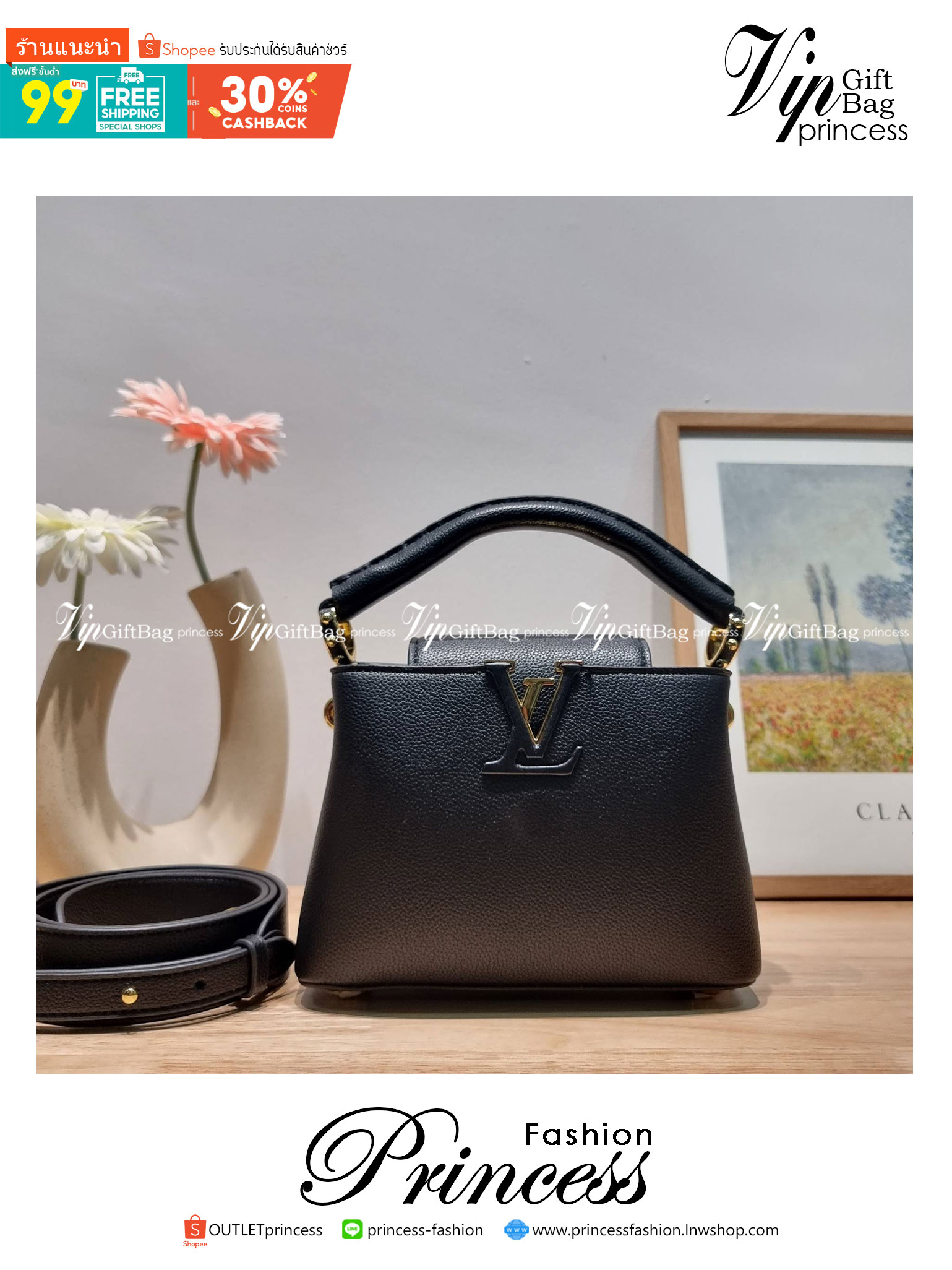 LV capucines mini top handle ที่สุดของความสวยในราคาเบาๆ กระเป๋าถือสุดหรู ดีไซน์ทรงคลาสสิค ที่รอบนี้มาในไซส์มินิ ดีงามม้ากกกก!!