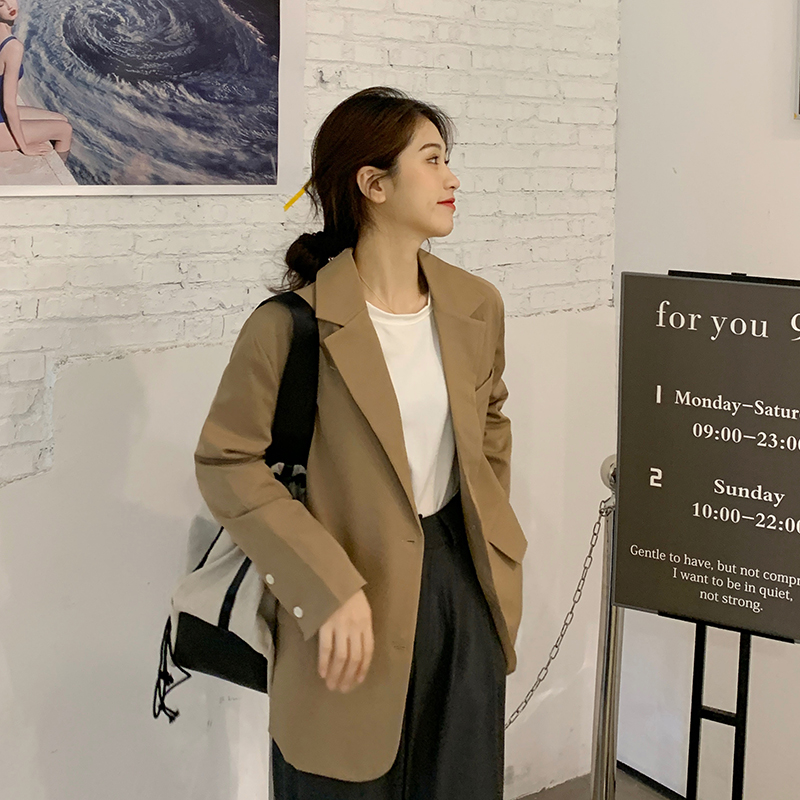 พร้อมส่ง 🍂 Caramel blazer เบลเซอร์ (IN31750)