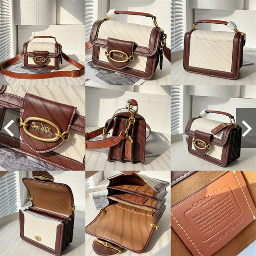 COACH C8452 C8450 C8449 C8451 Hero Shoulder Bag In Signature Canvas Women Crossbody Sling Handbag พร้อมส่งที่ไทย ดีไซน์ใหม่ล่าสุด ที่มาพร้อมความหรูยกระดับ กระเป๋าถือ/สะพายข้าง ออกแบบทรงสวย คลาสสิค ขนาดกำลังพอดี ไม่ว่าจะถือ หรือสะพายสายครอส ก็ดูดีแบบไม่ต้อ