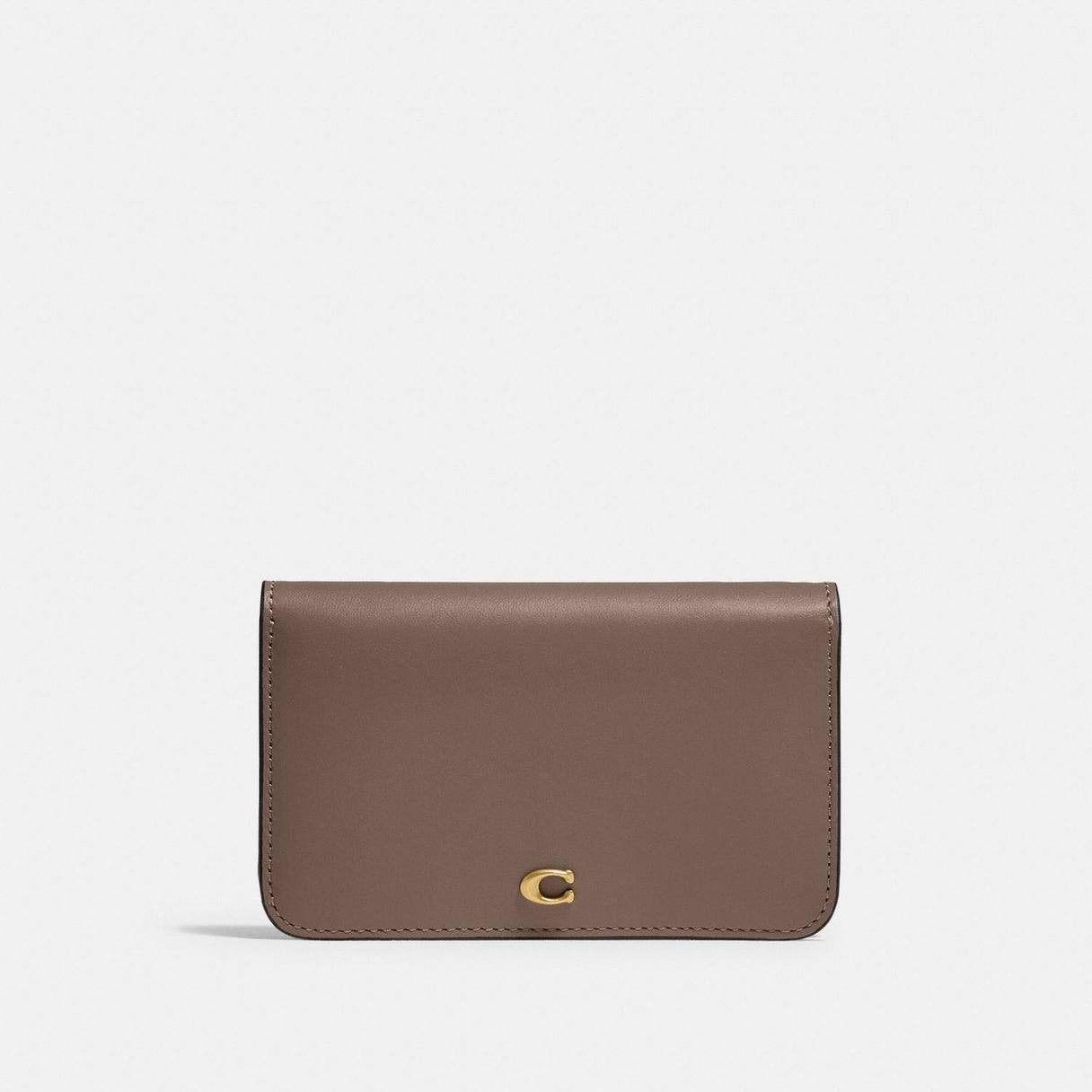 COACH SLIM CARD CASE IN SIGNATURE CANVAS C4818 / C5870 / C4818 กระเป๋าถนอมบัตรกึ่งกระเป๋าสตางค์ เกรดท็อปออริ เกรดดีสุด สลับแท้ 1:1 ใช้ต่างประเทศได้