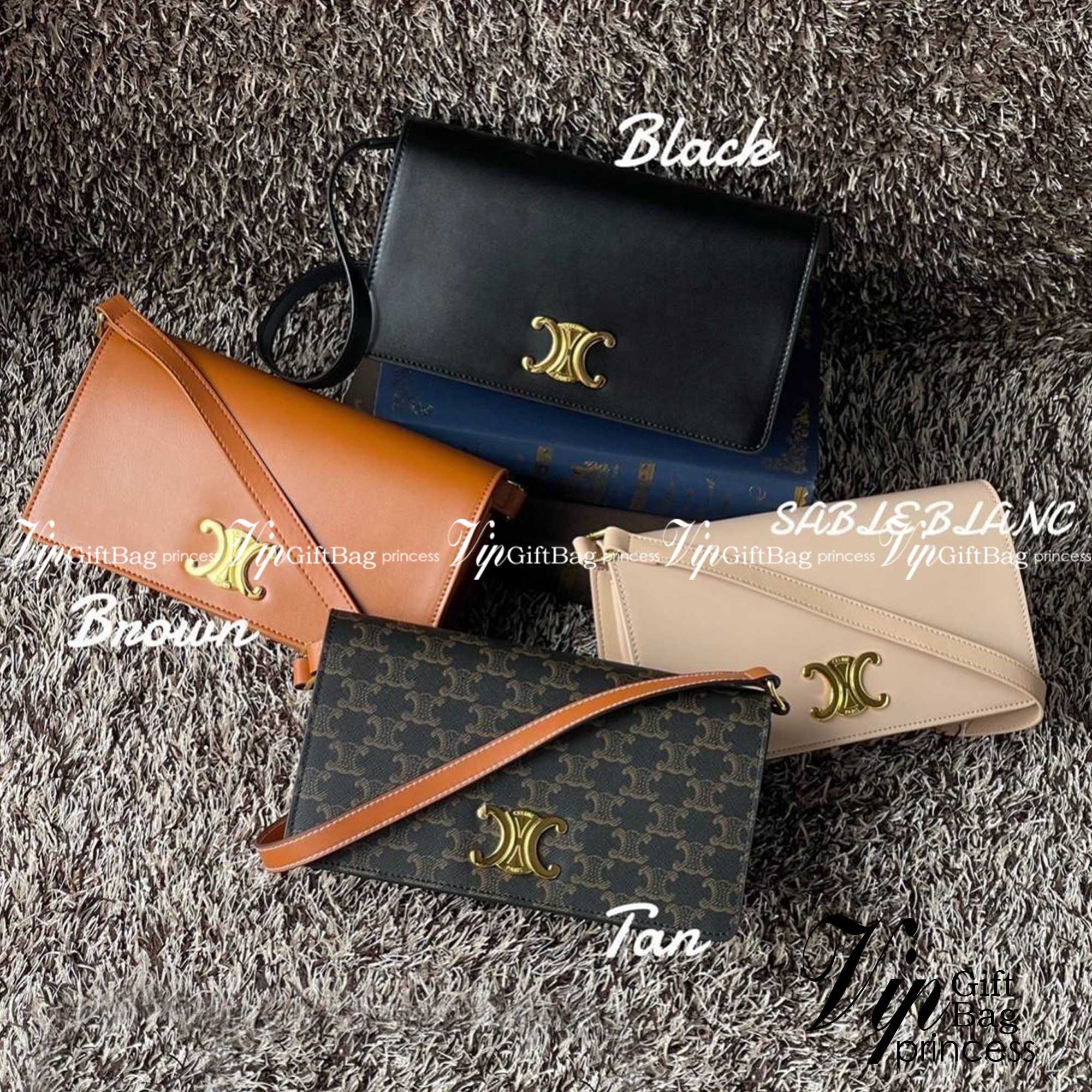 CELINE TRAPEZE TRIOMPHE BAG ดีไซน์เรียบหรู Timeless โดดเด่นมีเอกลักษณ์ ใช้ได้หลายโอกาส แมทช์กับการแต่งตัวง่าย จึงครองใจสาว ๆ ได้ไม่ยาก โดยเป็นกระเป๋าสะพายไหล่ที่อัดแน่นด้วยกลิ่นอายความคลาสสิกและหรูหราตามแบบฉบับของ Celine ด้านหน้าตกแต่งด้วยโลโก้สีทองโดดเด่
