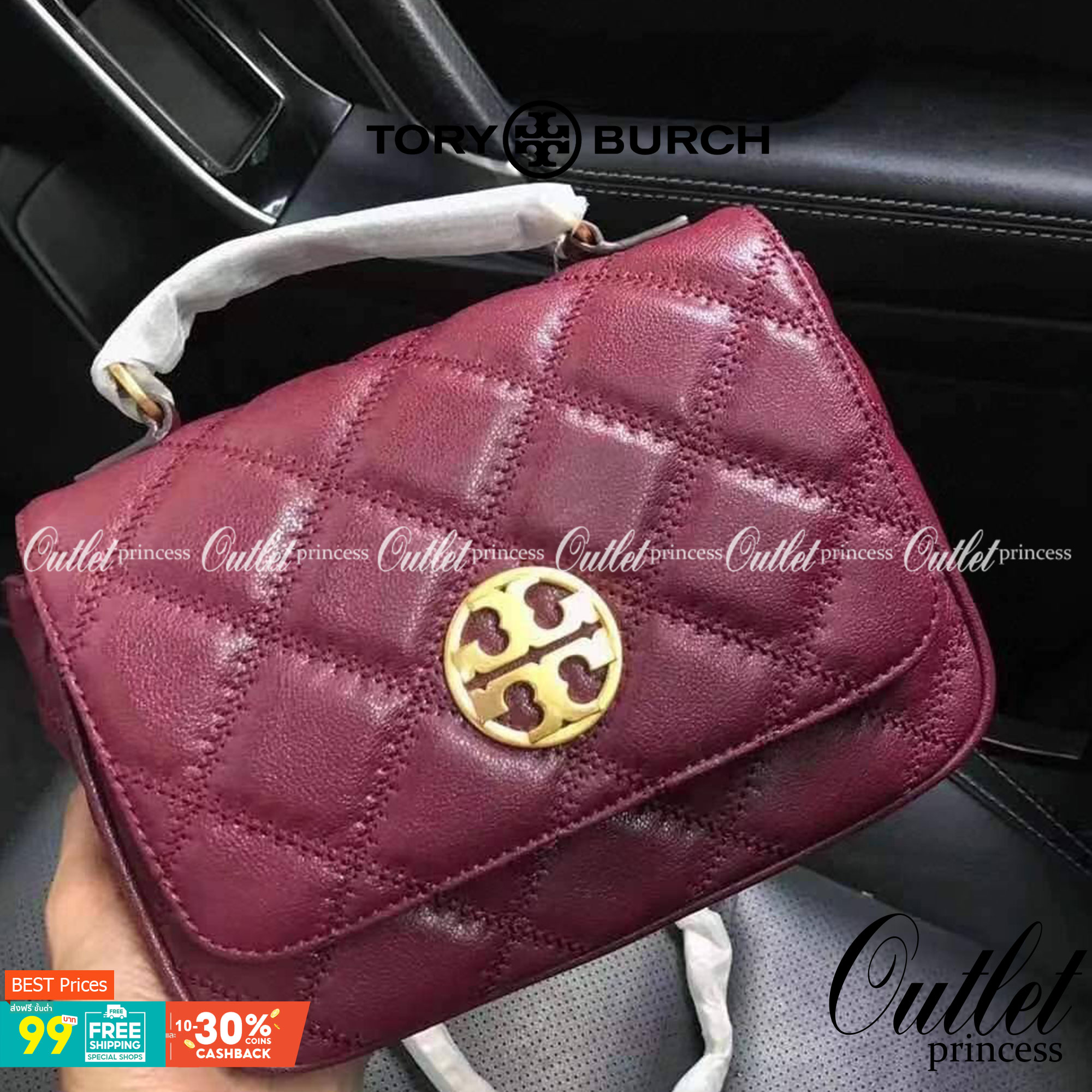 Tory Burch Willa Mini Top Handle Bag พร้อมส่งที่ไทย ใบจริงคือสวยสุดดไปเลยค่าา! กระเป๋าสะพายข้างหรือหิ้วก็เก๋ไปอีกเลยค่ะ! หนังแท้อย่างดี ลายนวมนิ่มมือดีมากค่ะ ด้านหน้ามีอะไหล่โลโก้แบรนด์ เปิดปิดกระเป๋าแบบกระดุมแม่เหล็ก ภายในสามารถใส่กระเป๋าเงินใบกลางได้;มื